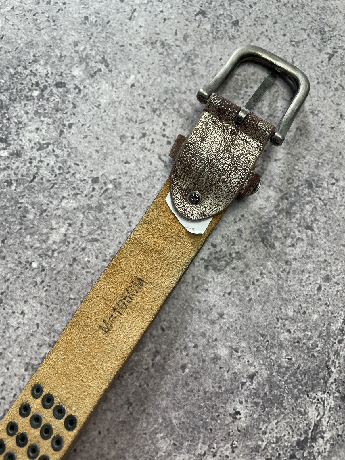 Hysteric Glamour Vintage Belt Y2K Rhinestones Punk Leather Belts size 34/36 Size 34 - 13 Thumbnail