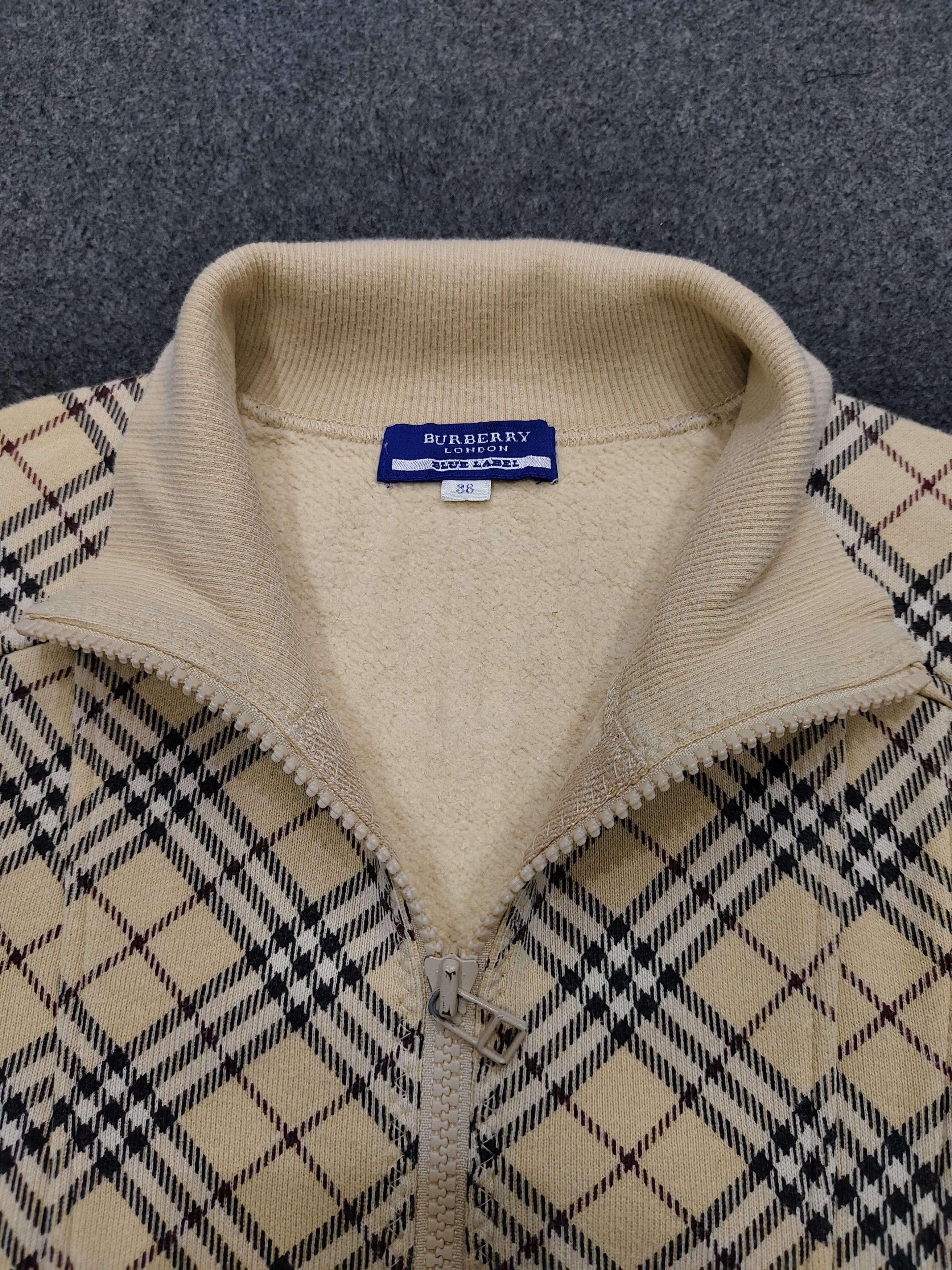 Burberry DOPE🔥Vtg Burberry Blue Label Nova Check Sweater Size M / US 6-8 / IT 42-44 - 4 Thumbnail