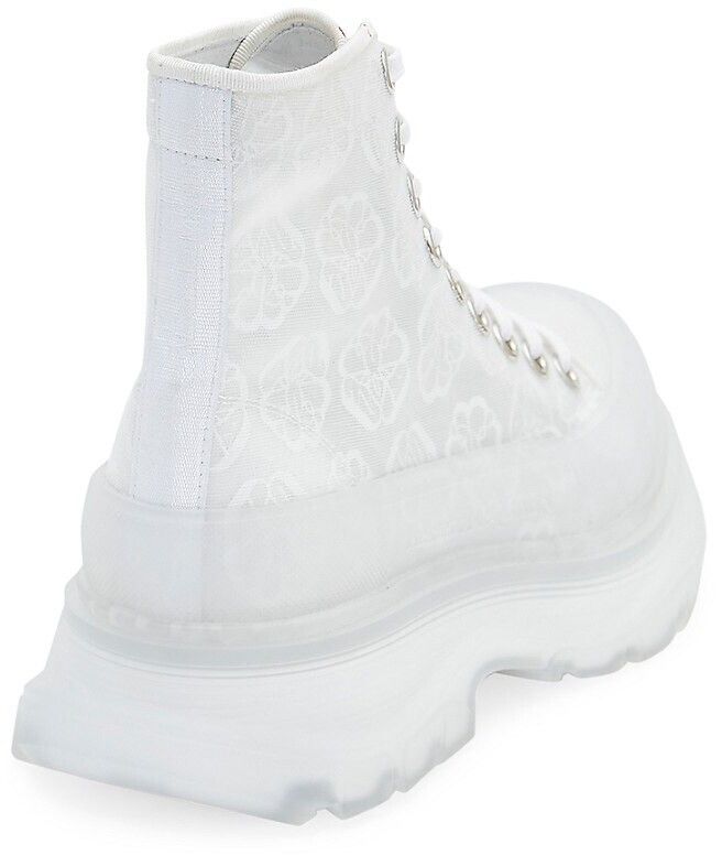 Alexander McQueen o1y0225 Ankle Boots in White Size US 9 / IT 39 - 3 Thumbnail