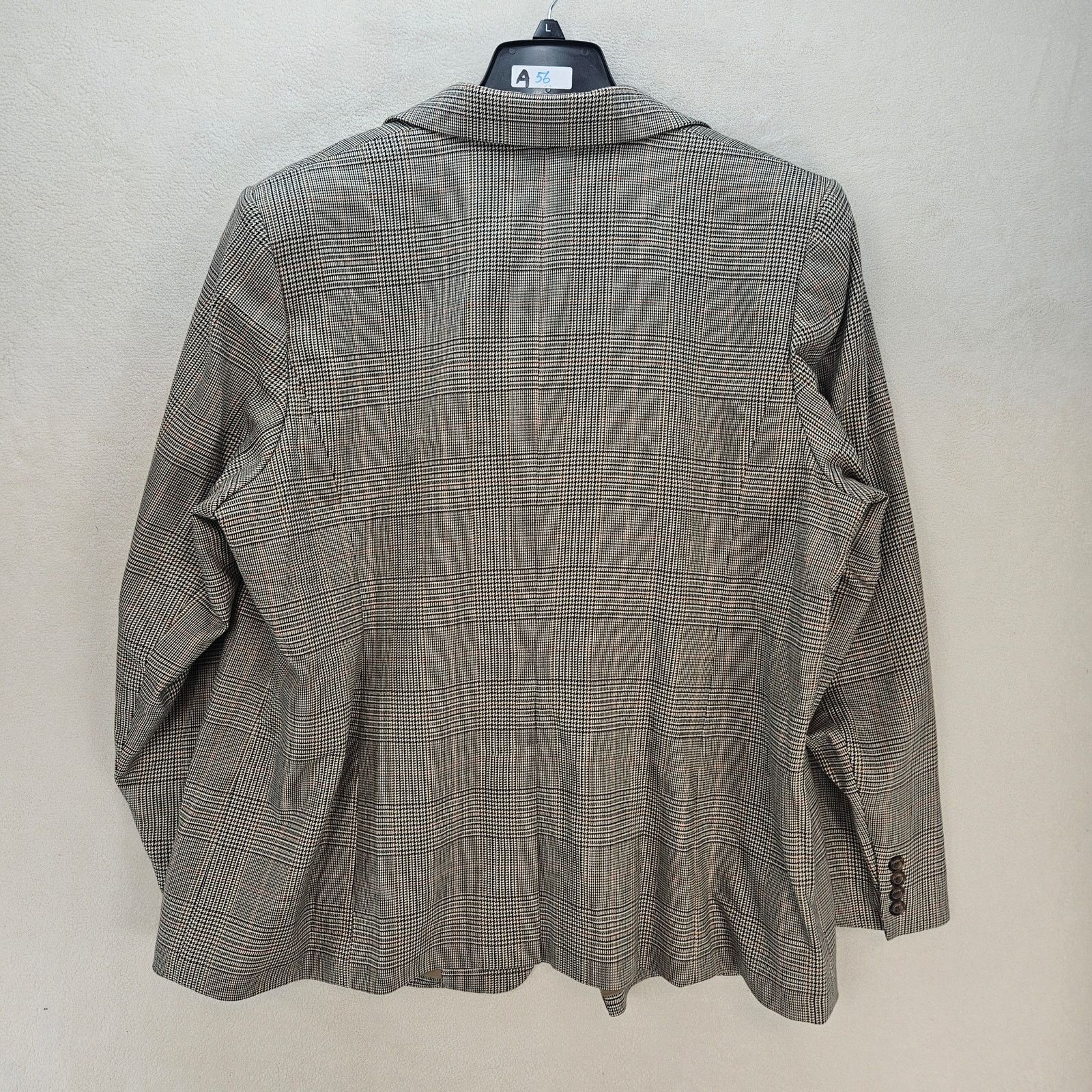 Ralph Lauren RALPH LAUREN WOMEN'S 20W GLEN PLAID COTTON-BLEND TWILL BLAZE Size 3XL / US 20-22 - 6 Thumbnail