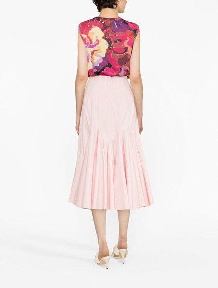 Dries Van Noten Floral Print Cotton Sleeveless Top Size M / US 6-8 / IT 42-44 - 5 Thumbnail