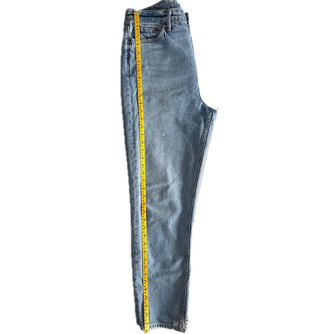 GRLFRND GRLFRND Devon Distressed HR Straight Crop Jeans Size 29 Size 29" - 16 Thumbnail