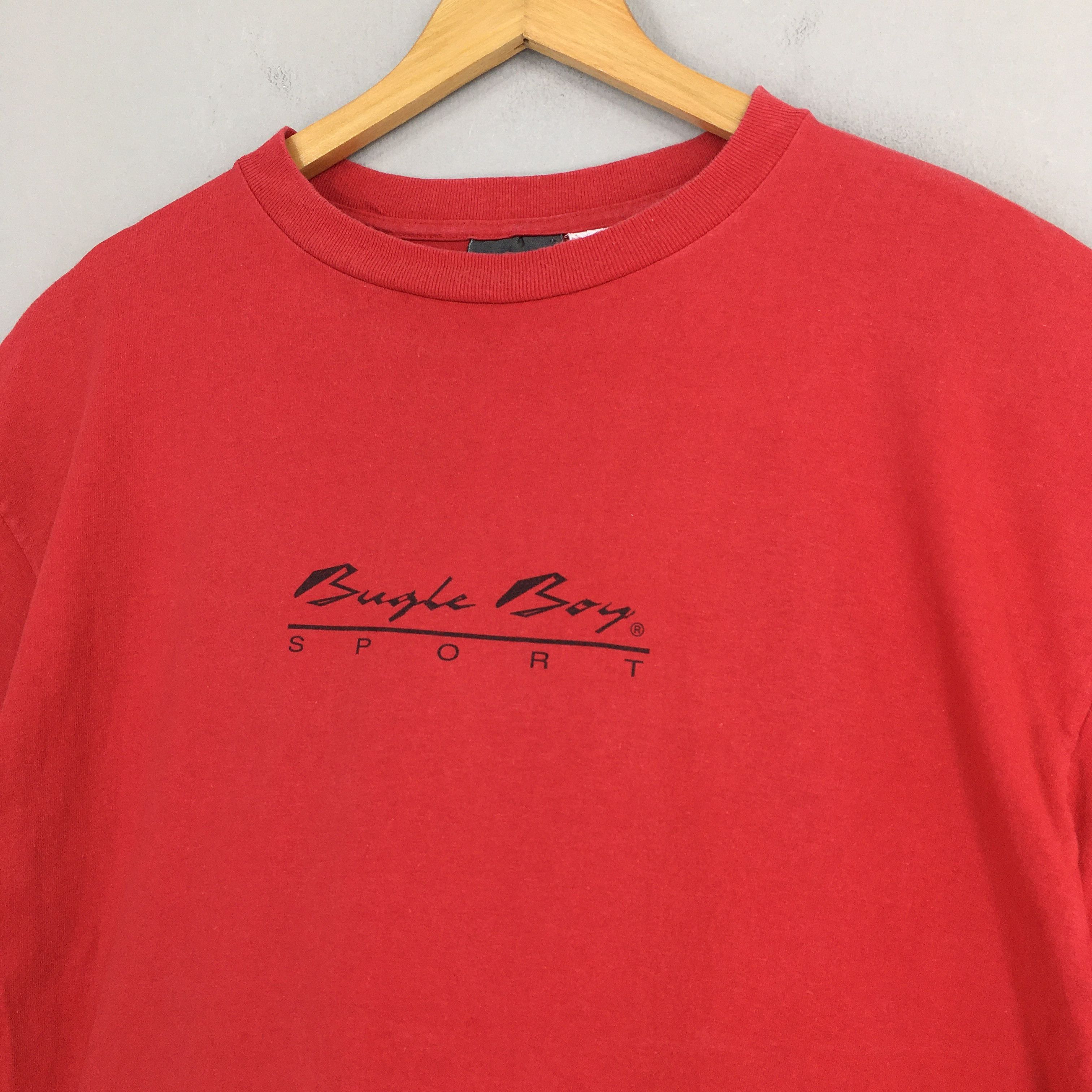 Bugle Boy VIntage 90's Bugle Boy Sailing Sport Usa Red T shirt Large Size US L / EU 52-54 / 3 - 3 Thumbnail