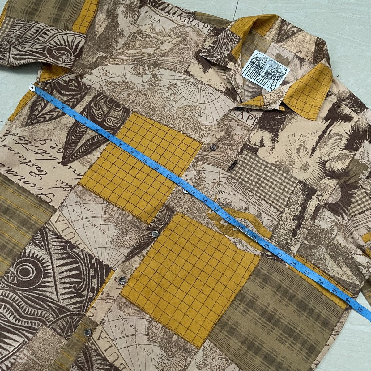 Gianfranco Ferre 🔥Vintage Ferre jeans pattern shirt Size US L / EU 52-54 / 3 - 8 Thumbnail