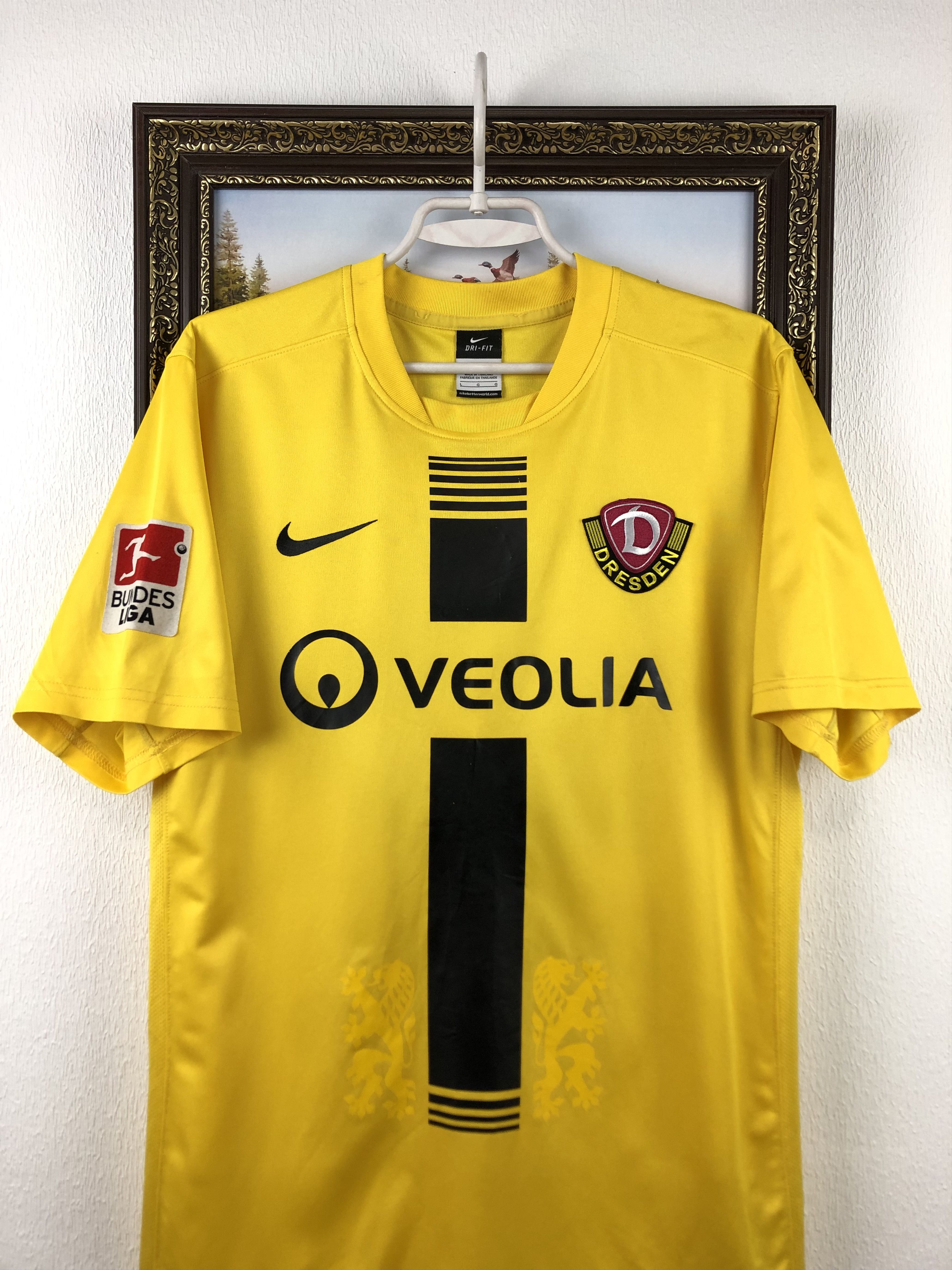 Nike Dynamo Dresden shirt Soccer #25 Koch Jersey Player Issue Size US L / EU 52-54 / 3 - 5 Thumbnail