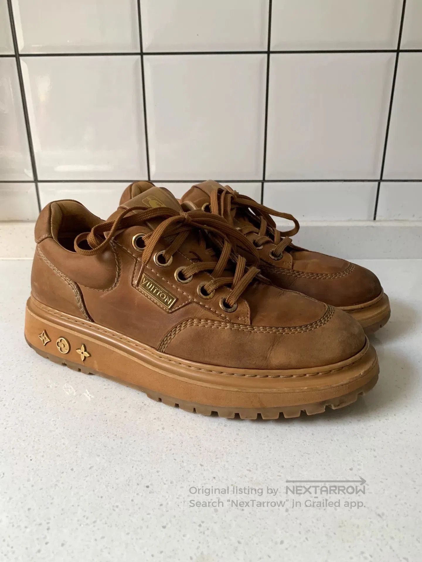 Louis Vuitton NBA x Louis Vuitton Abbesses Leather Sneakers. Size US 6.5 / EU 39-40 - 1 Thumbnail