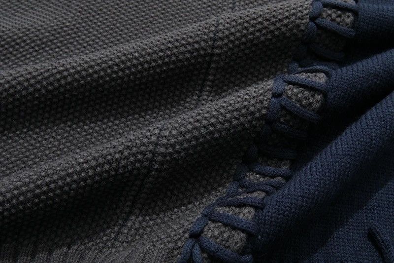 Japanese Brand × Vintage Retro punk grunge distressed patchwork knitwear sweater y2k Size US L / EU 52-54 / 3 - 8 Thumbnail