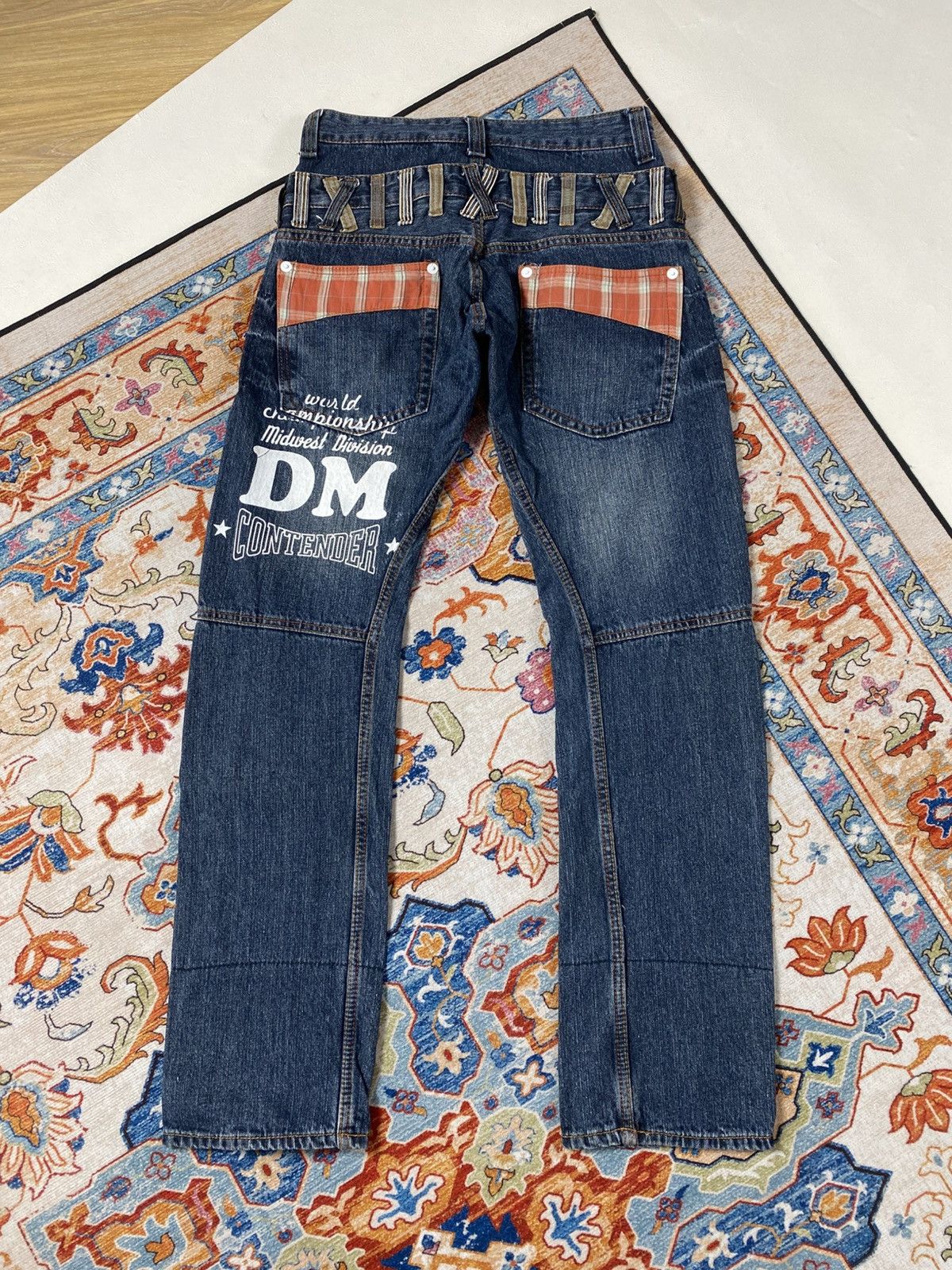 Japanese Brand Double waist dominate jeans Size US 30 / EU 46 - 4 Thumbnail
