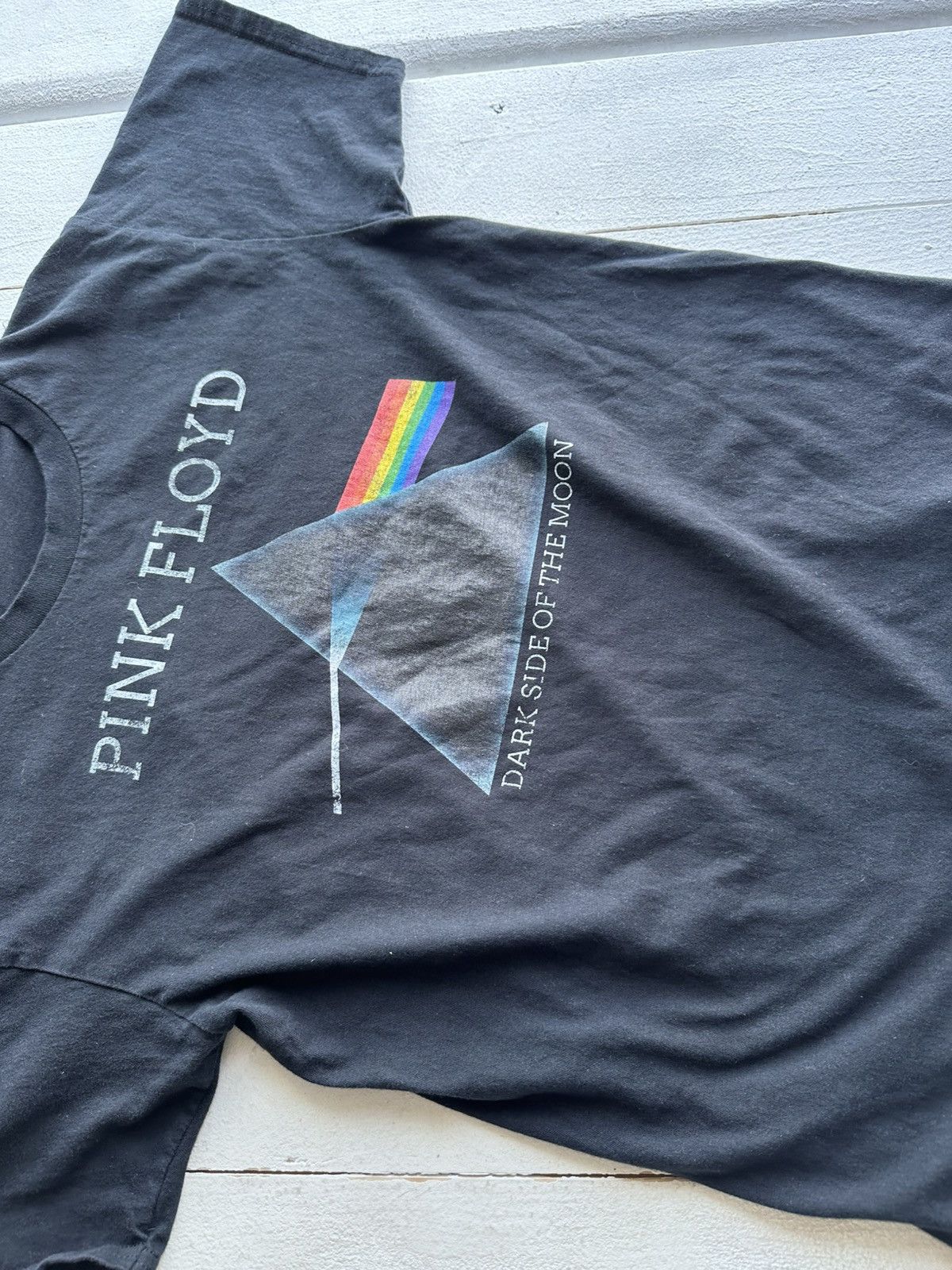 Pink Floyd 🚨 PINK FLOYD Tee band big logo DARK SIDE OF THE MOON Size US S / EU 44-46 / 1 - 3 Thumbnail