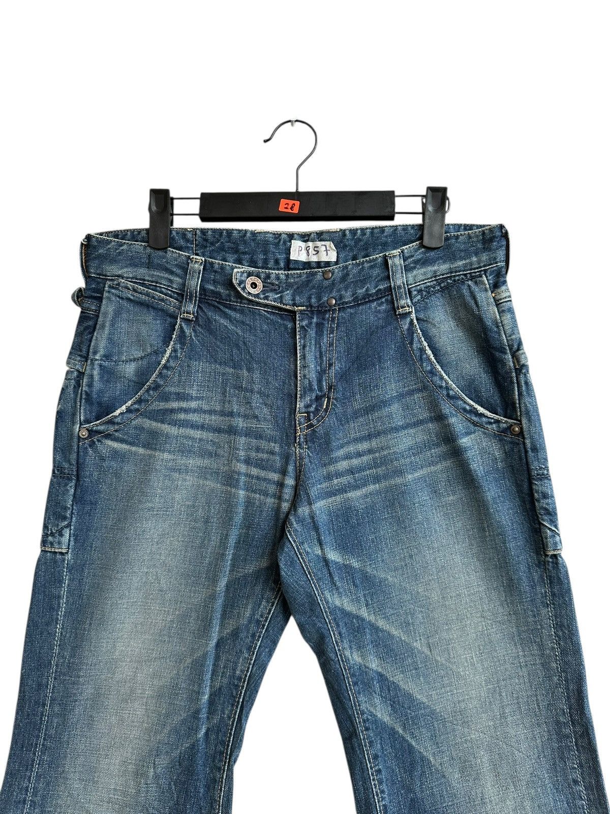 Johnbull Vintage John Bull Y2K Multi Pocket Cargo Denim Pants Size US 31 - 5 Thumbnail