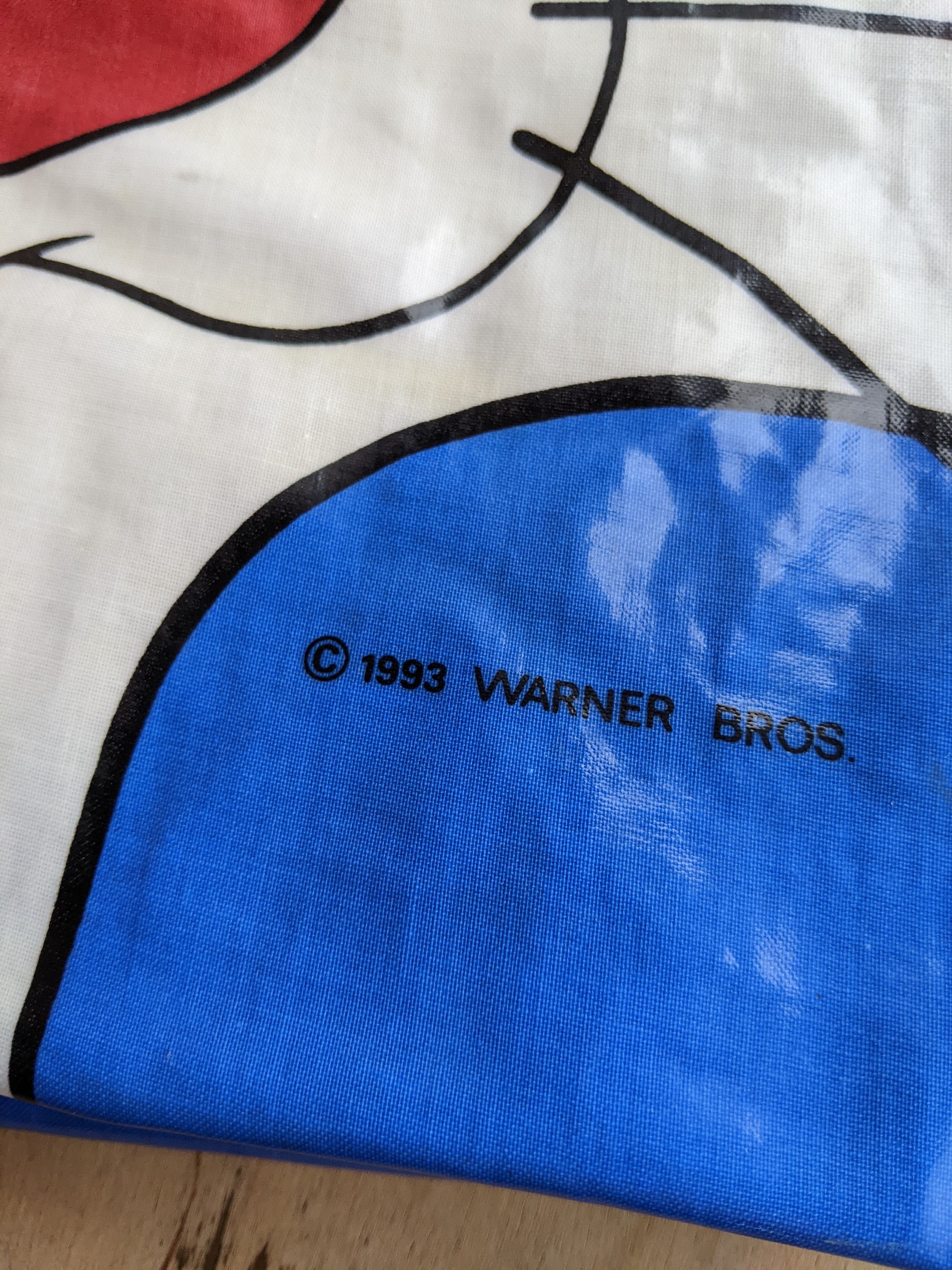 Warner Bros Vinatge Warner Bros Looney Tunes Sylvester Cat Tote Bag 1993 Size ONE SIZE - 4 Thumbnail
