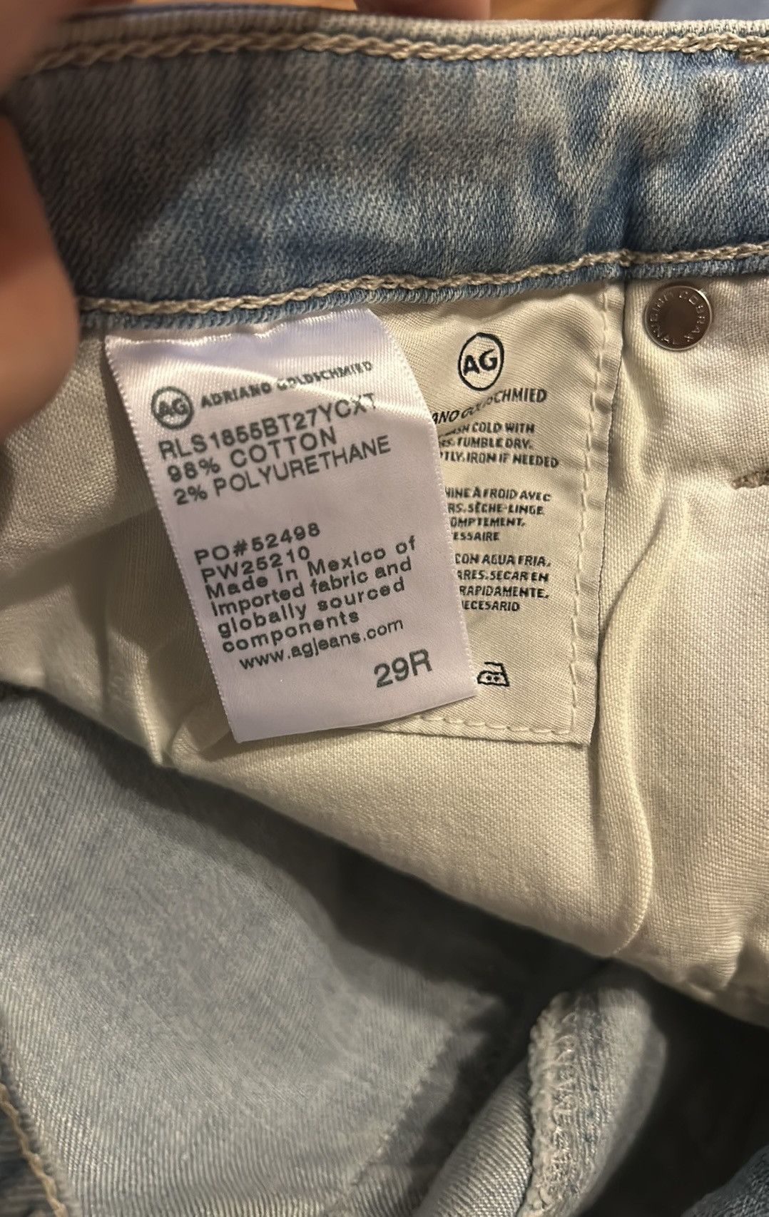AG Adriano Goldschmied AG Jeans Prima Ankle Cigarette Ankle Slim Leg Jeans Size 29" - 6 Thumbnail