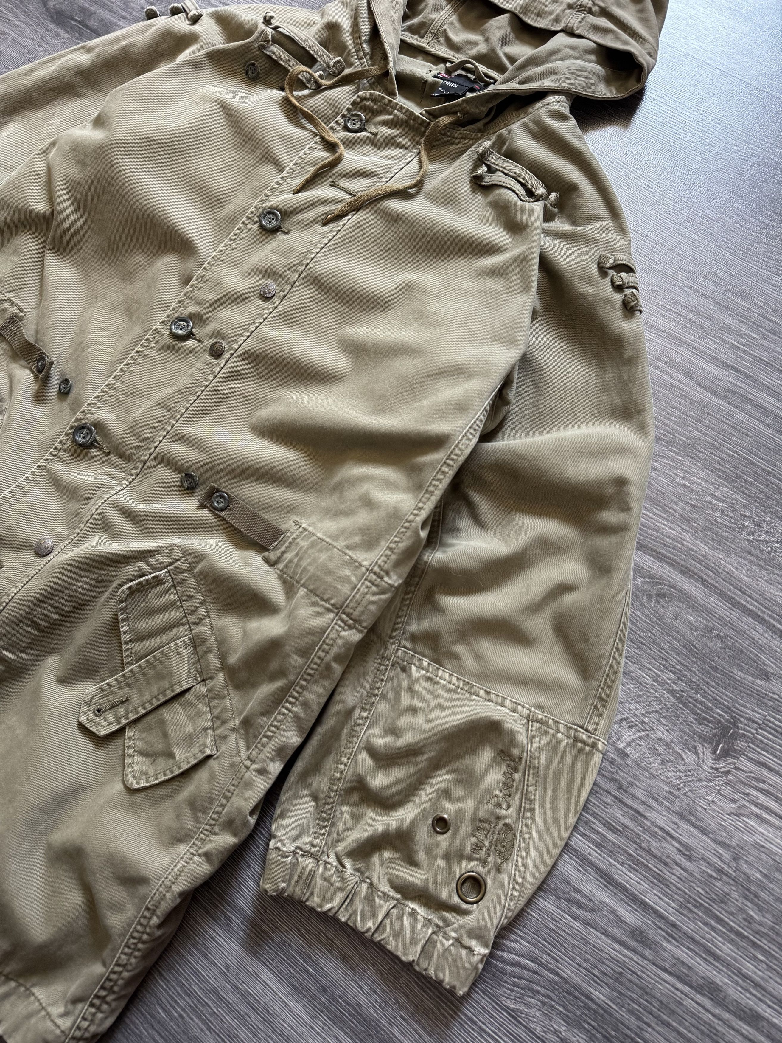 Diesel DIESEL Vintage Fishtail Coat Jacket Archive Techwear RARE Size US S / EU 44-46 / 1 - 5 Thumbnail