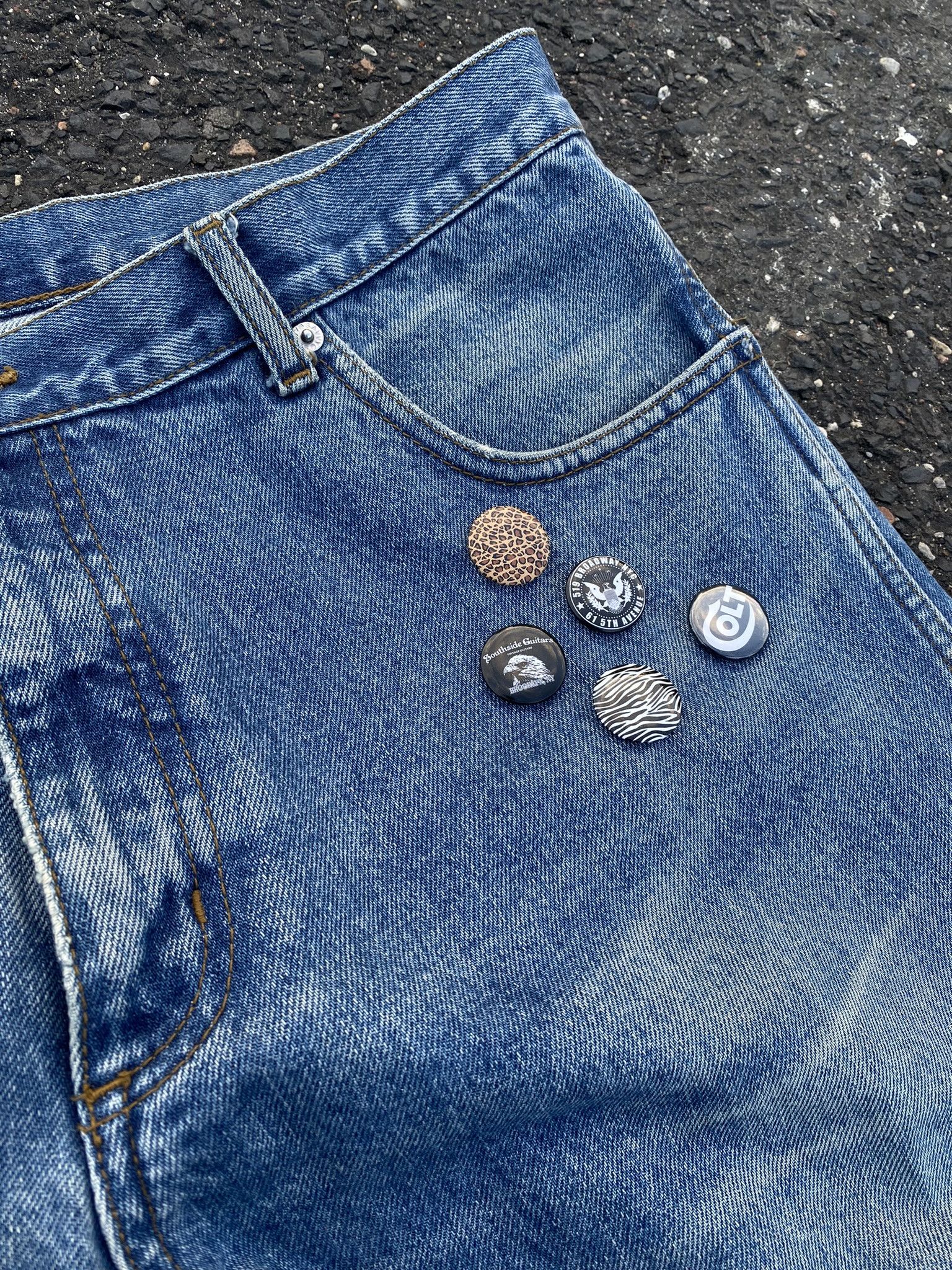 Kapital × Undercover × Vintage Vintage Kapital Inspired Baggy Denim Saschiko Patchwork Size US 34 / EU 50 - 3 Thumbnail