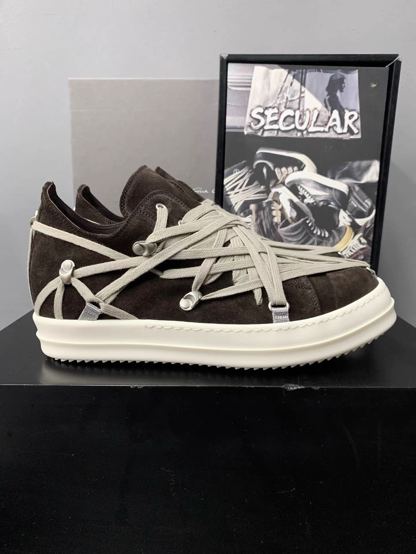 Rick Owens Rick Owens 25SS Crazy Lace Low-Top Big Converse Sneakers K34 Size US 8 / EU 41 - 6 Thumbnail