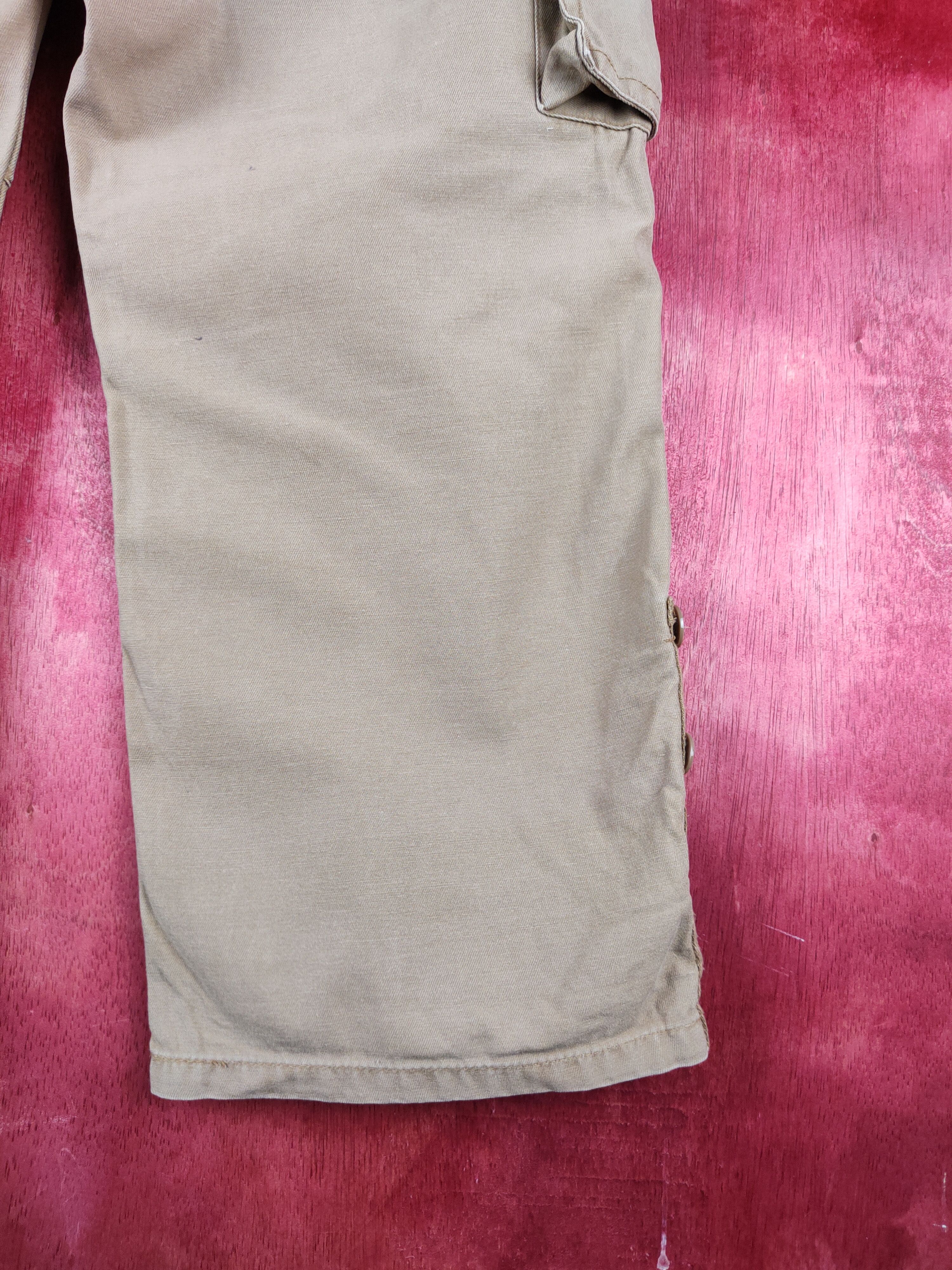 Japanese Brand Six-Star Beige Multipocket Tactical Cargo Pants #S1258 Size US 31 - 13 Thumbnail