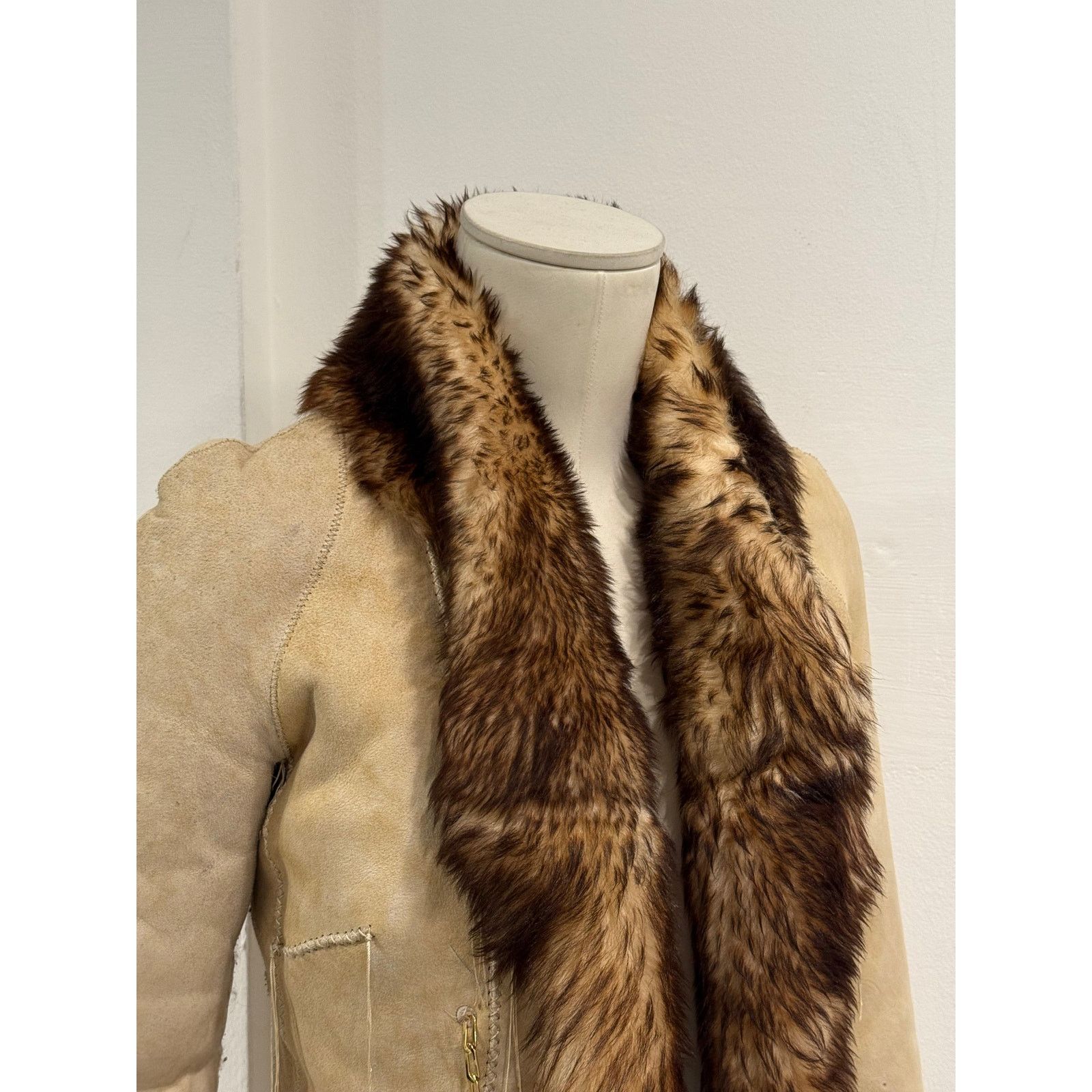 Roberto Cavalli 2000s Roberto Cavalli Shearling leather jacket with chains Size M / US 6-8 / IT 42-44 - 5 Thumbnail