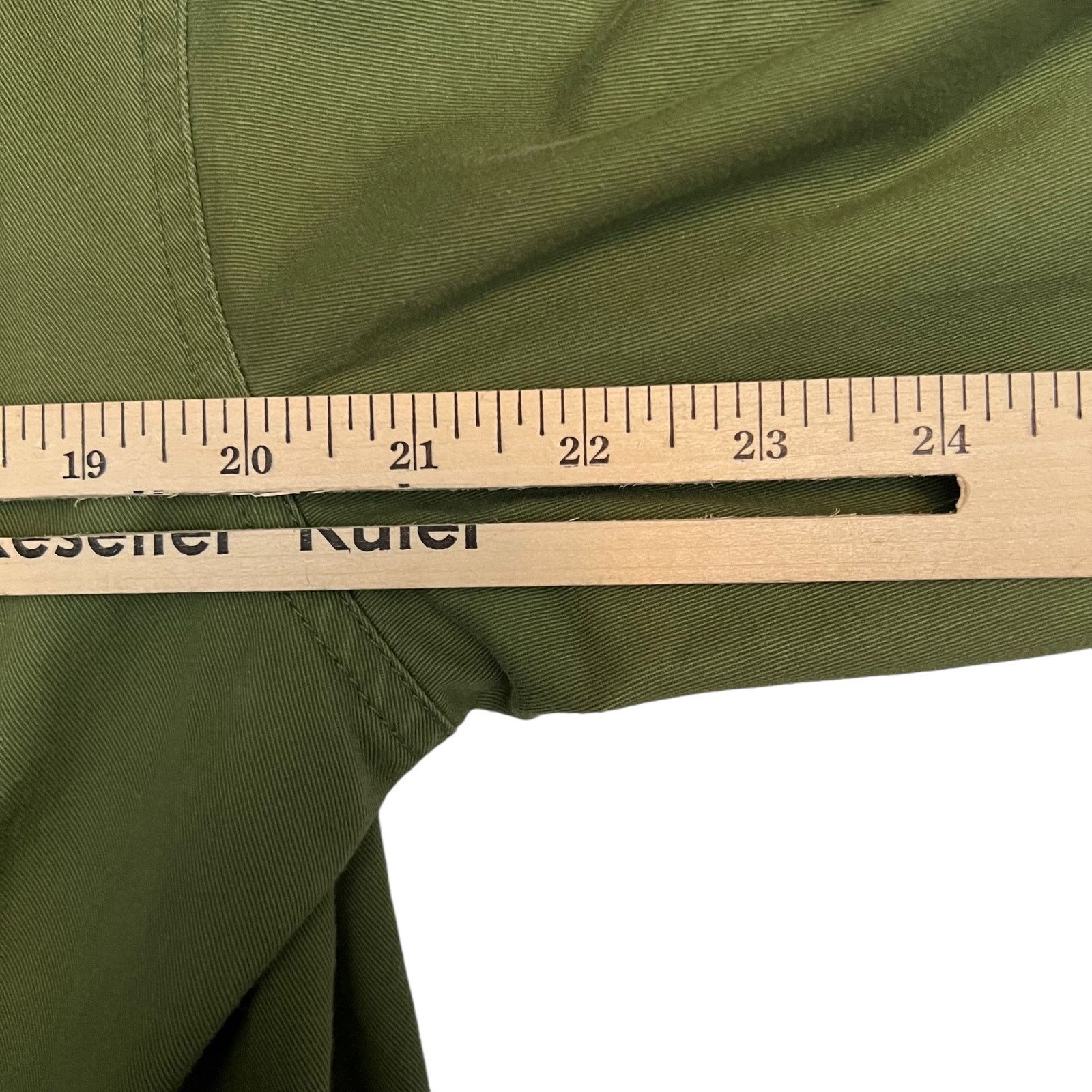 St. Johns Bay Jacket With Belt Long Sleeve Button Down Army Green Jacket Size M / US 6-8 / IT 42-44 - 14 Thumbnail