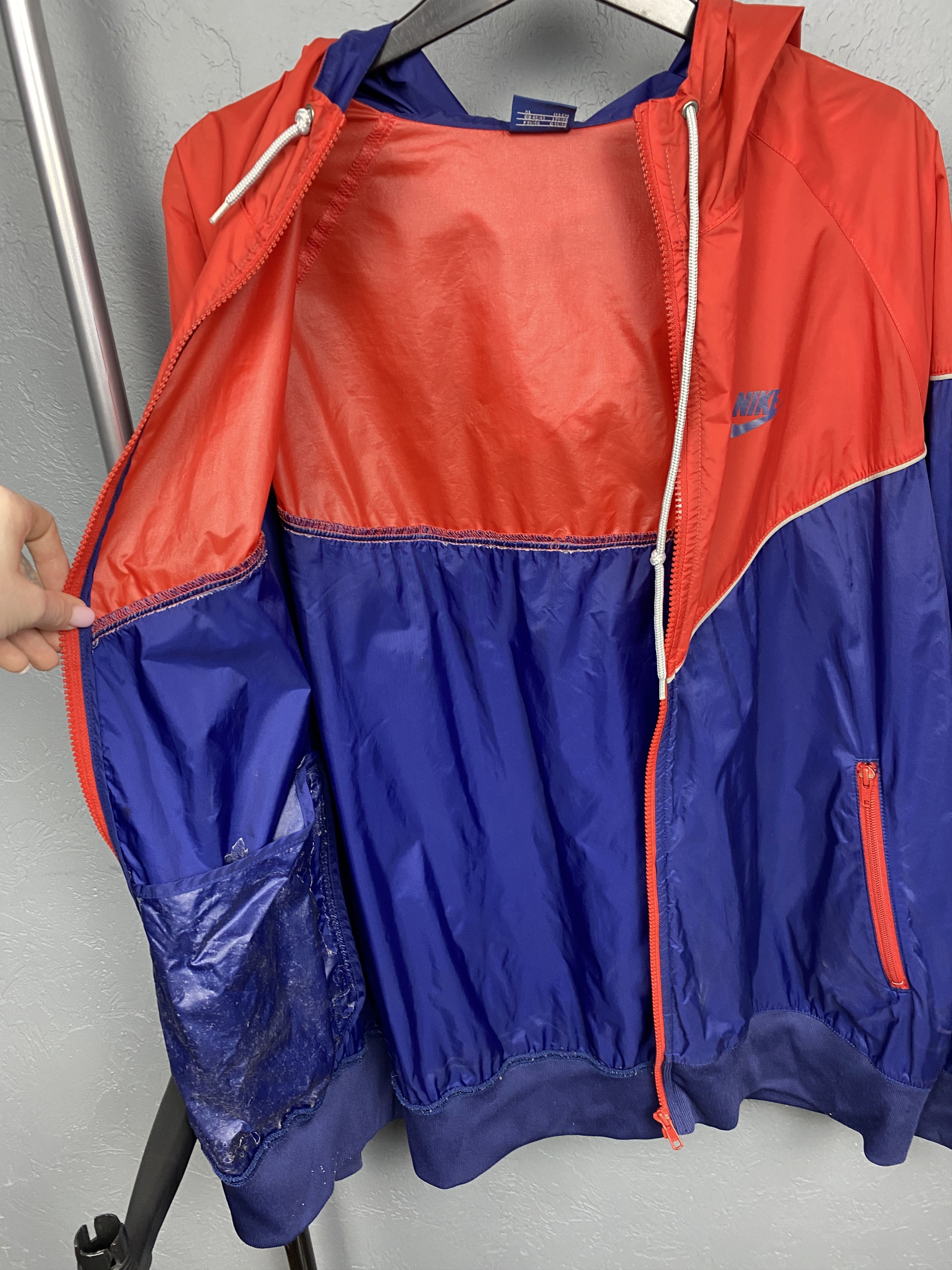 Nike Nike 90s Vintage Windbreaker Jacket Swoosh Nylon Drill Size US XL / EU 56 / 4 - 7 Thumbnail