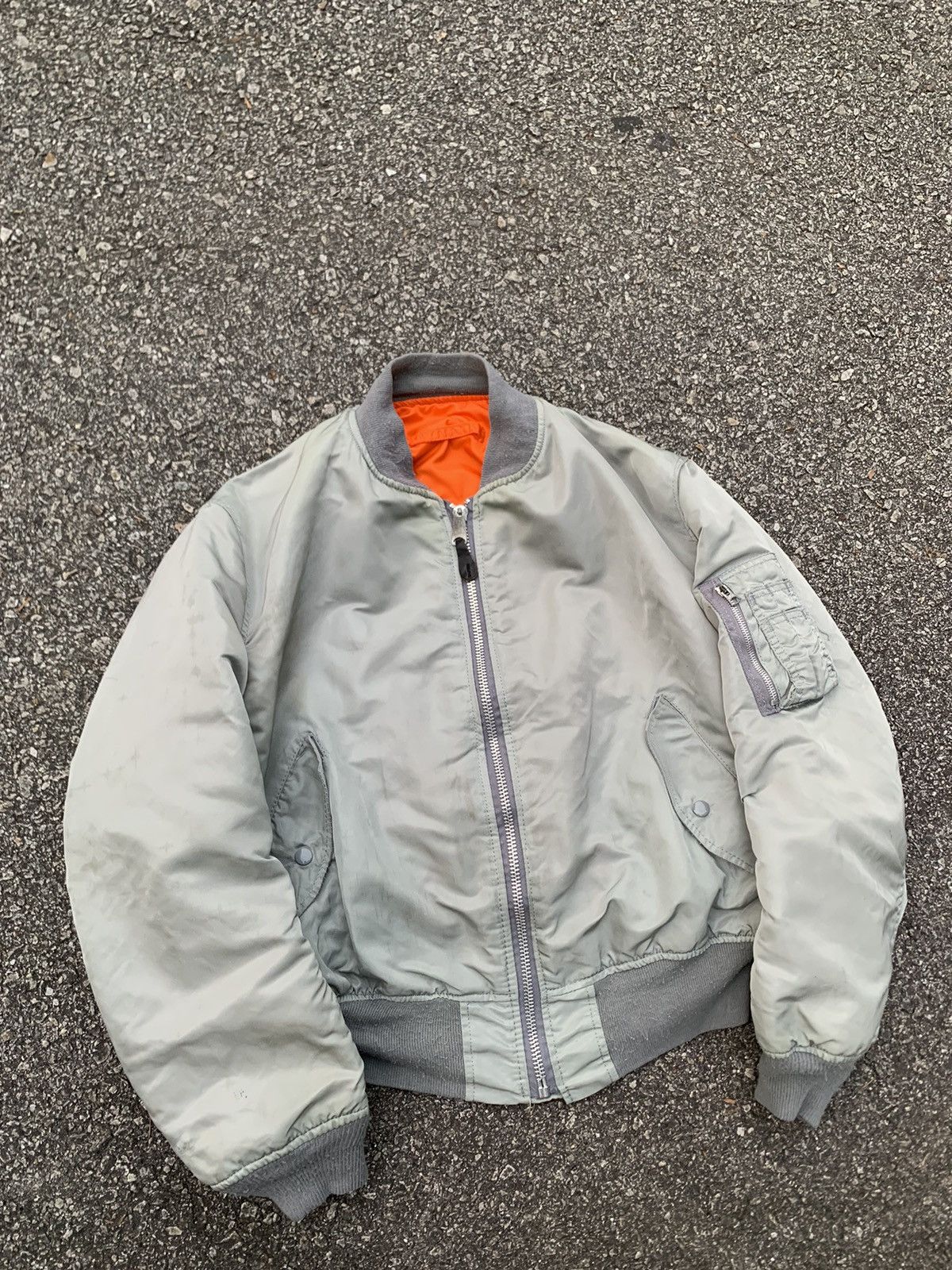 Alpha Industries 🪖VINTAGE ALPHA INDUSTRIES MA-1 FLYERS BOMBER JACKET Size US L / EU 52-54 / 3 - 4 Thumbnail
