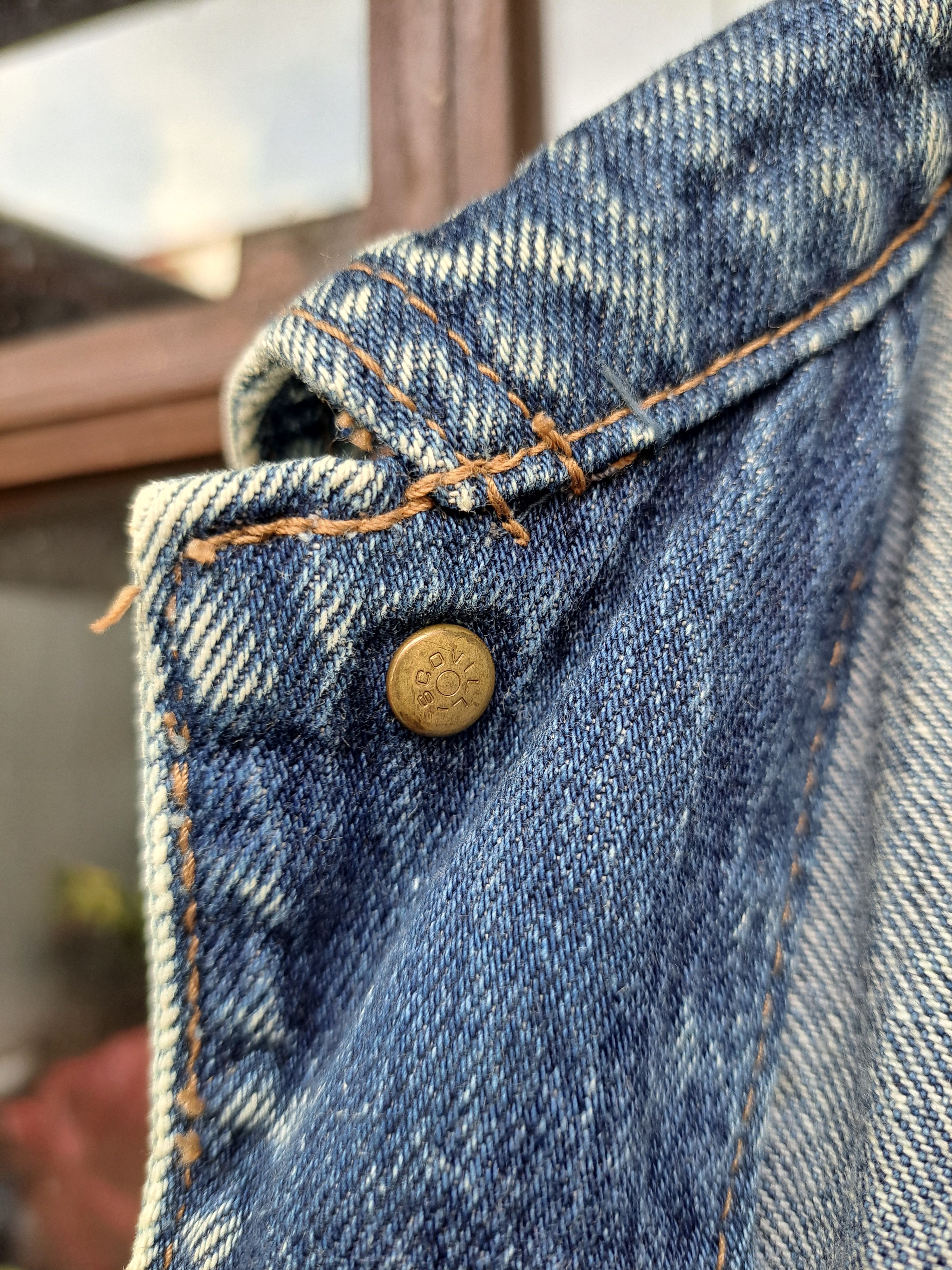 Big John Vintage BIG JOHN Vest Denim Buckle Back Mens LL Size US L / EU 52-54 / 3 - 7 Thumbnail