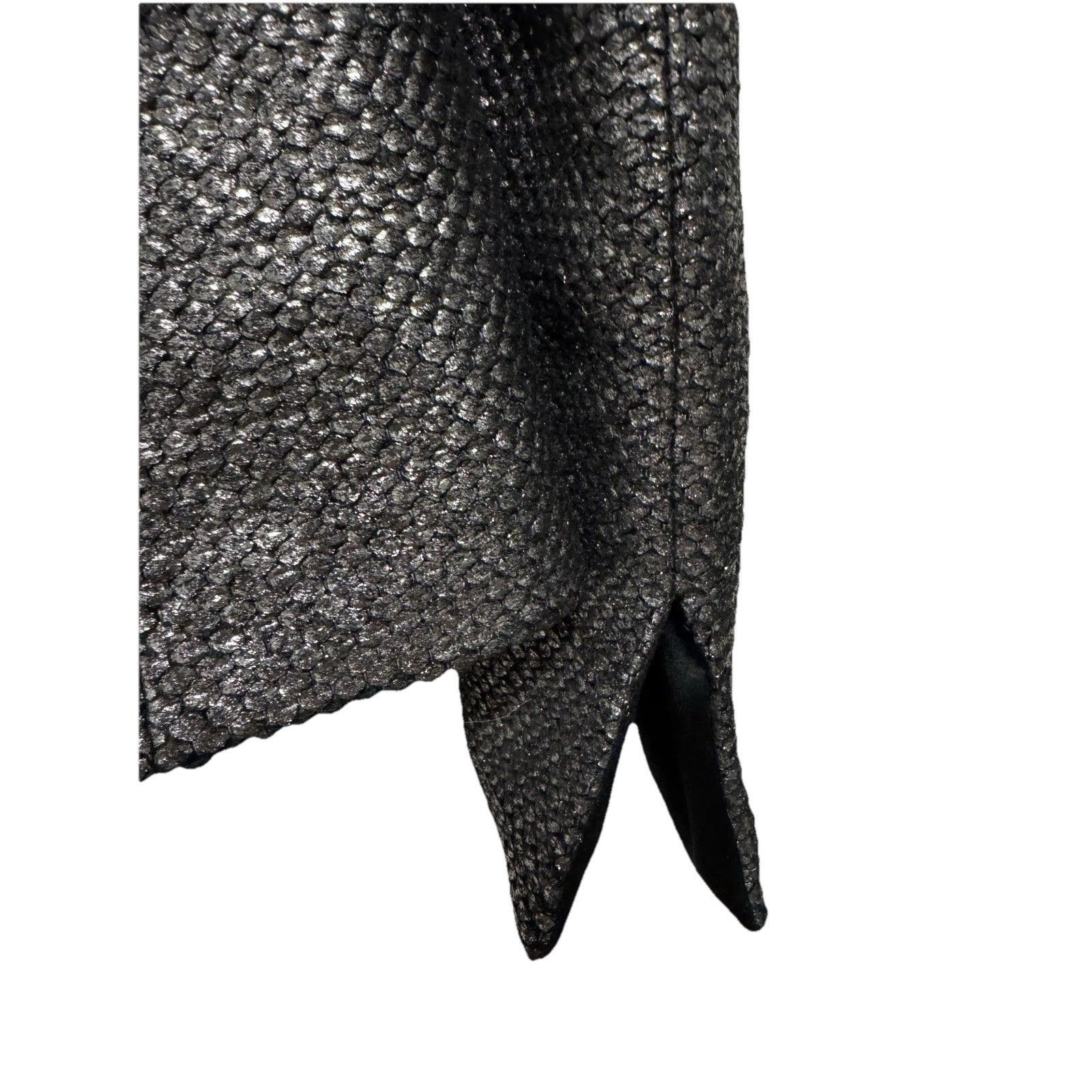 Armani Collezioni Armani Collezioni Pewter Wool Silk Blazer Size M / US 6-8 / IT 42-44 - 9 Thumbnail