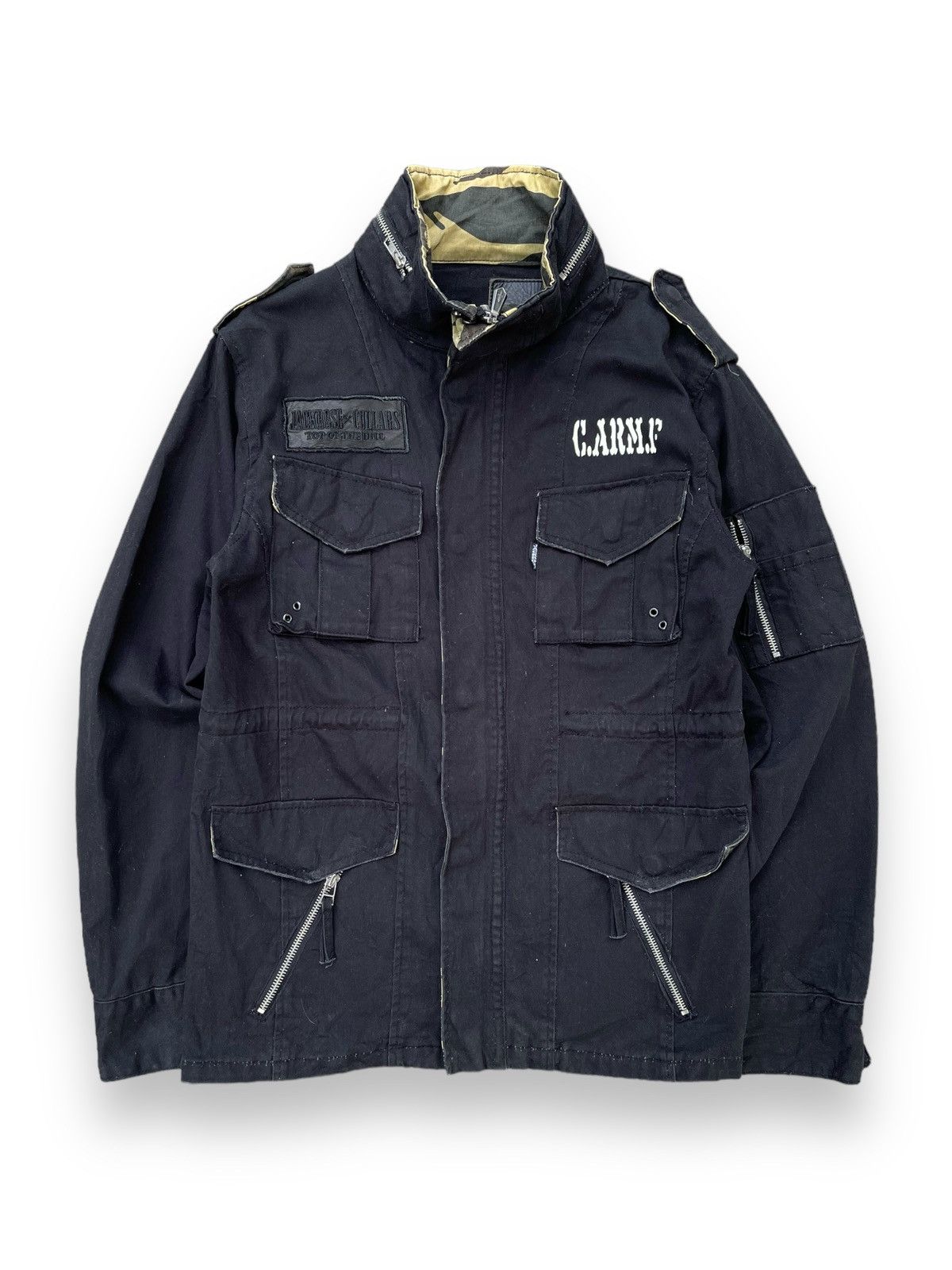 If Six Was Nine 🔥Vintage Jack Rose Punk Embroidered Logo M65 Field Jacket Size US M / EU 48-50 / 2 - 3 Thumbnail