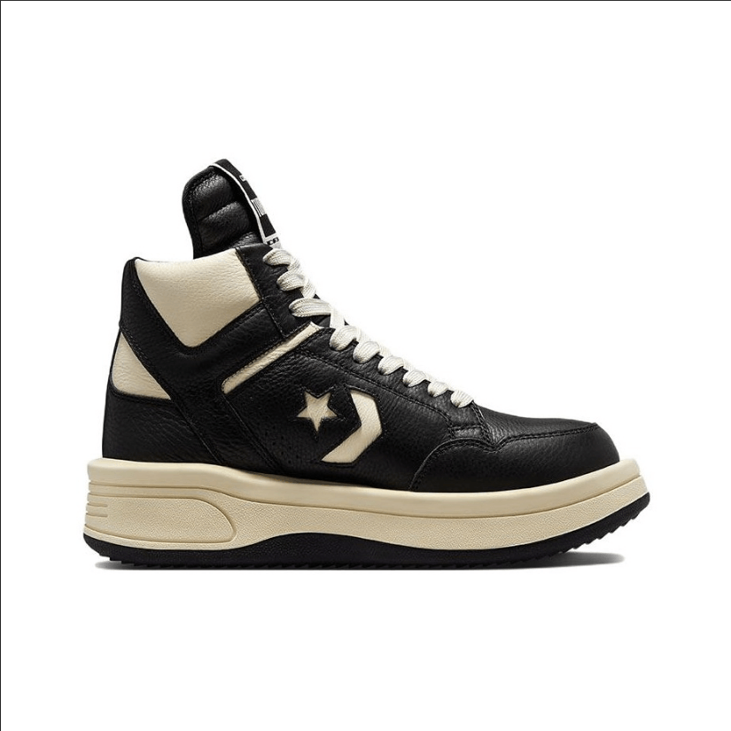 Rick Owens Converse TURBOWPN Mid x Rick Owens Drkshdw Black Size US 5 / IT 35 - 4 Thumbnail