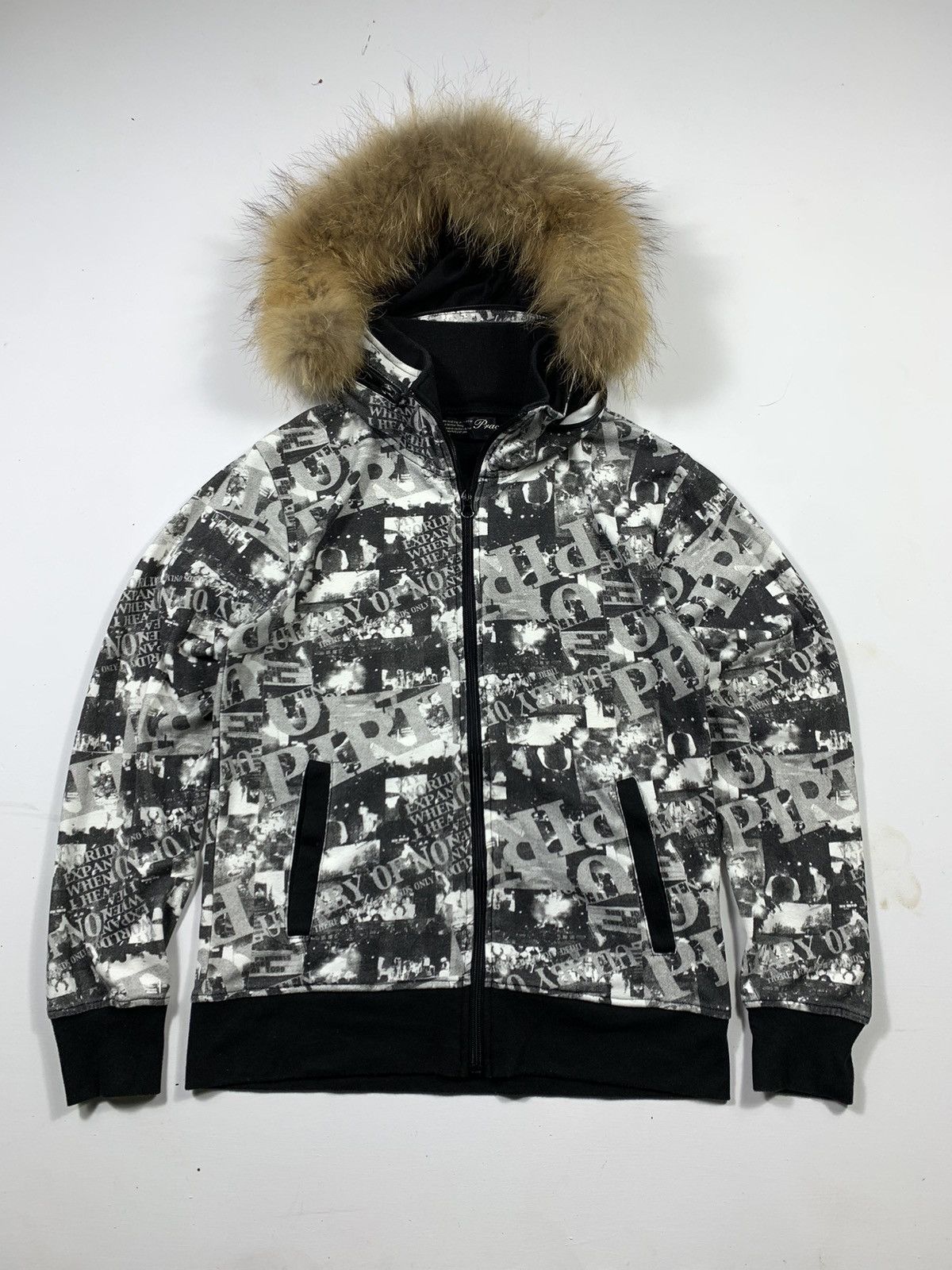 If Six Was Nine × Japanese Brand × Le Grande Bleu (L.G.B.) Japanese Pract Gothic punk Faux Fur Hoodie y2k Style Size US M / EU 48-50 / 2 - 1 Thumbnail