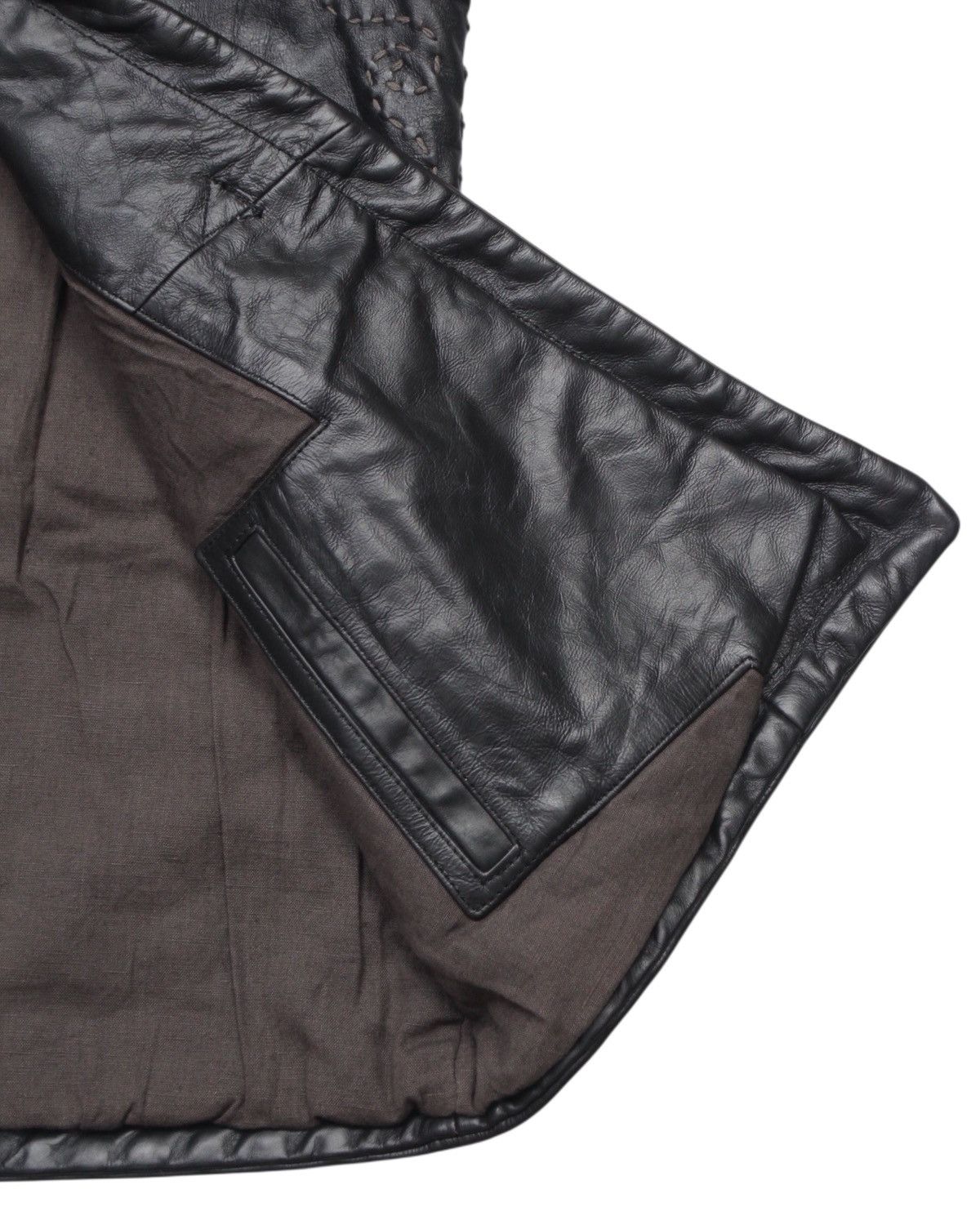 Alberta Ferretti 1990S PHILOSOPHY DI ALBERTA FERRETTI LEATHER HOODED COAT Size US L / EU 52-54 / 3 - 9 Thumbnail