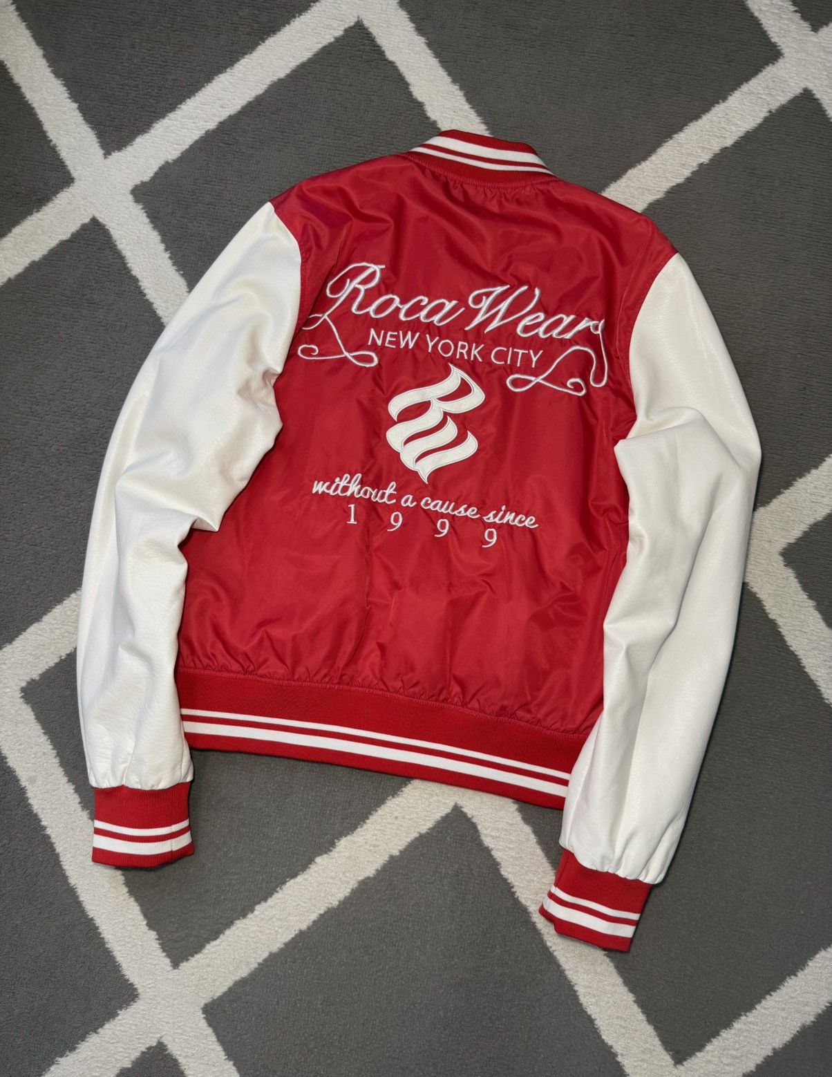 Vintage Rocawear College Varsity Jacket by Jay-Z Embroidered Logo Size US M / EU 48-50 / 2 - 15 Thumbnail