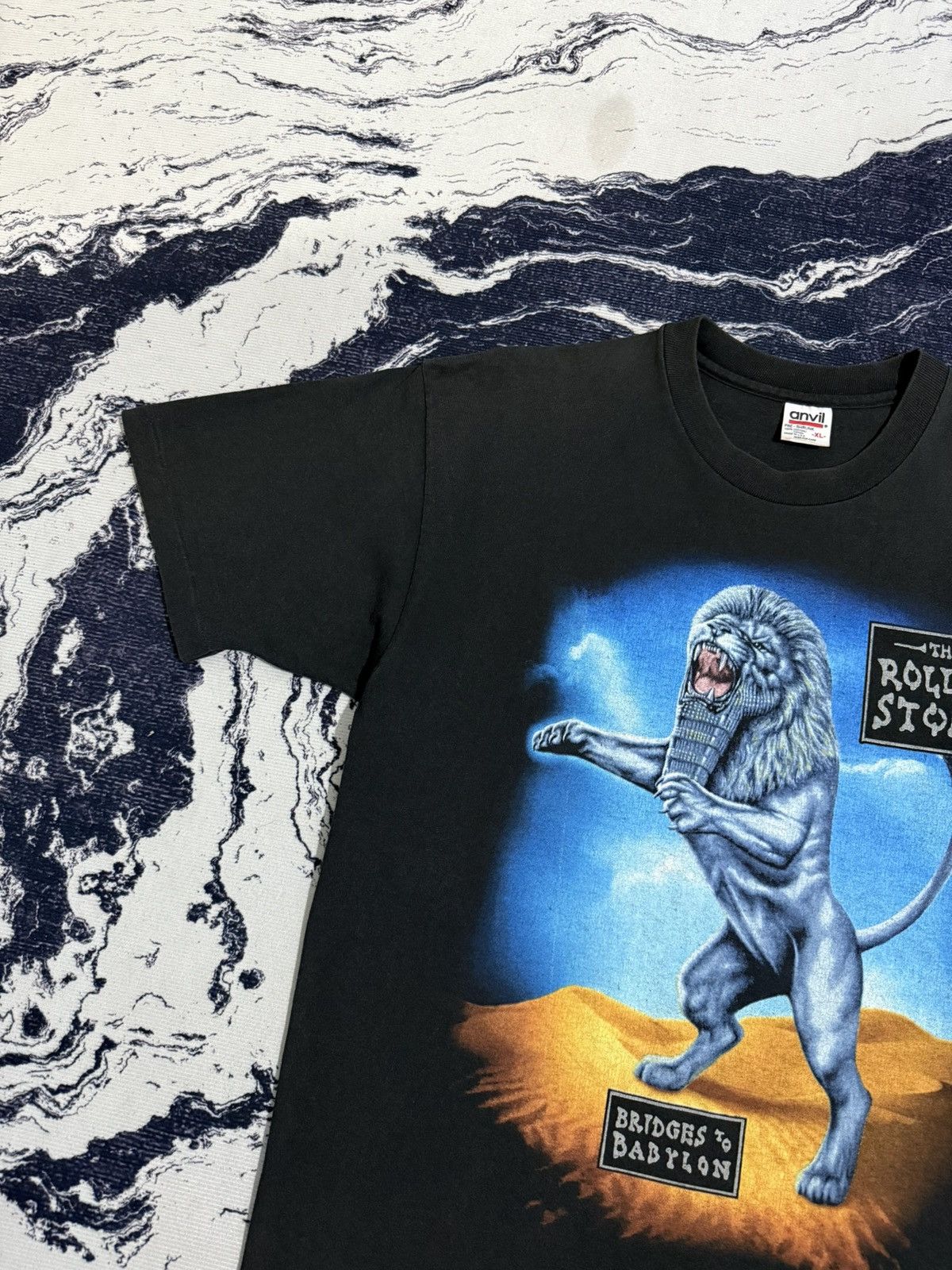 Band Tees Vintage rolling stones bridges to babylon world tour tshirt Size US XL / EU 56 / 4 - 7 Thumbnail