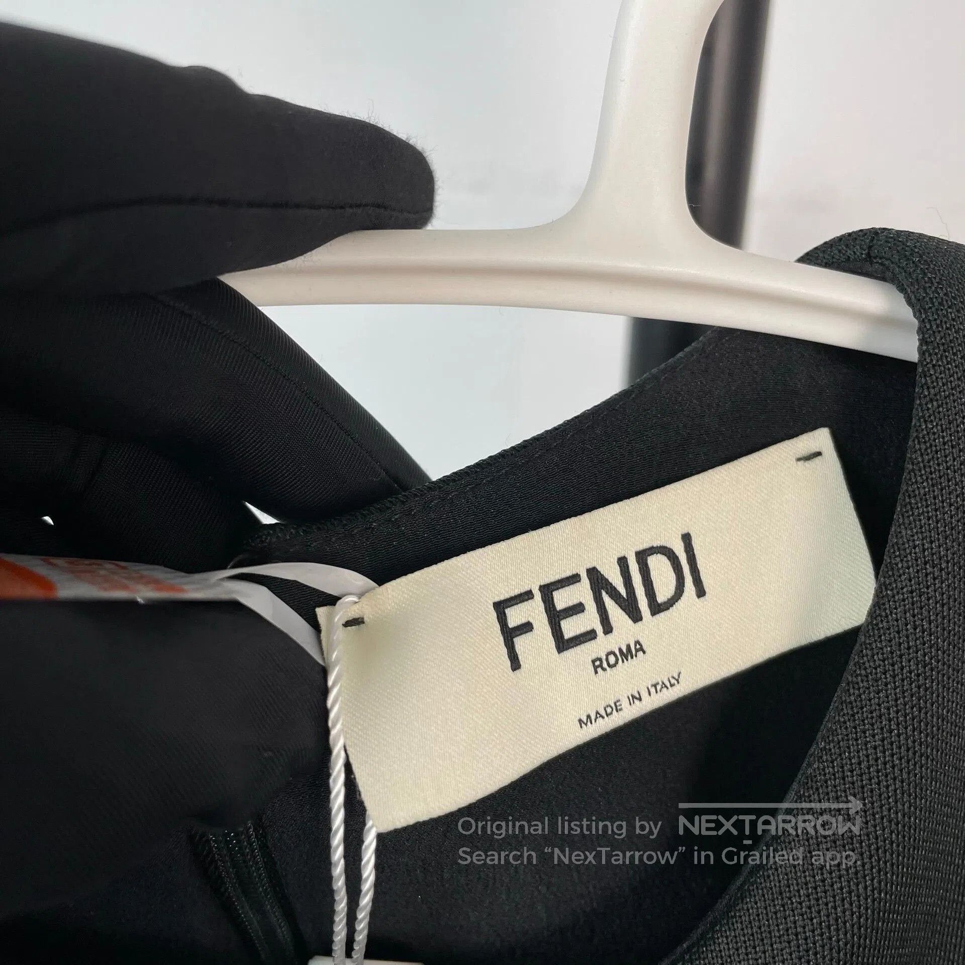 Fendi Fendi Black Silk Sleeveless Hem Split Dress. Size XS / US 0-2 / IT 36-38 - 8 Thumbnail