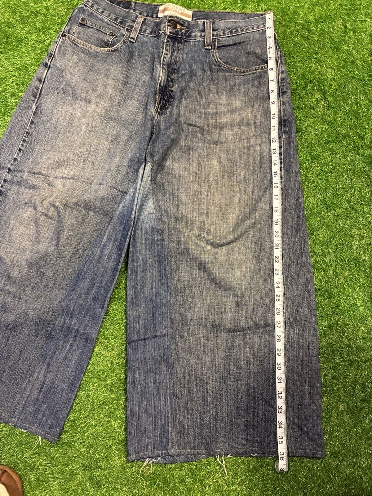 Levi's Custom Made Wide Leg Extreme Baggy Levis Denim Size US 34 / EU 50 - 8 Thumbnail