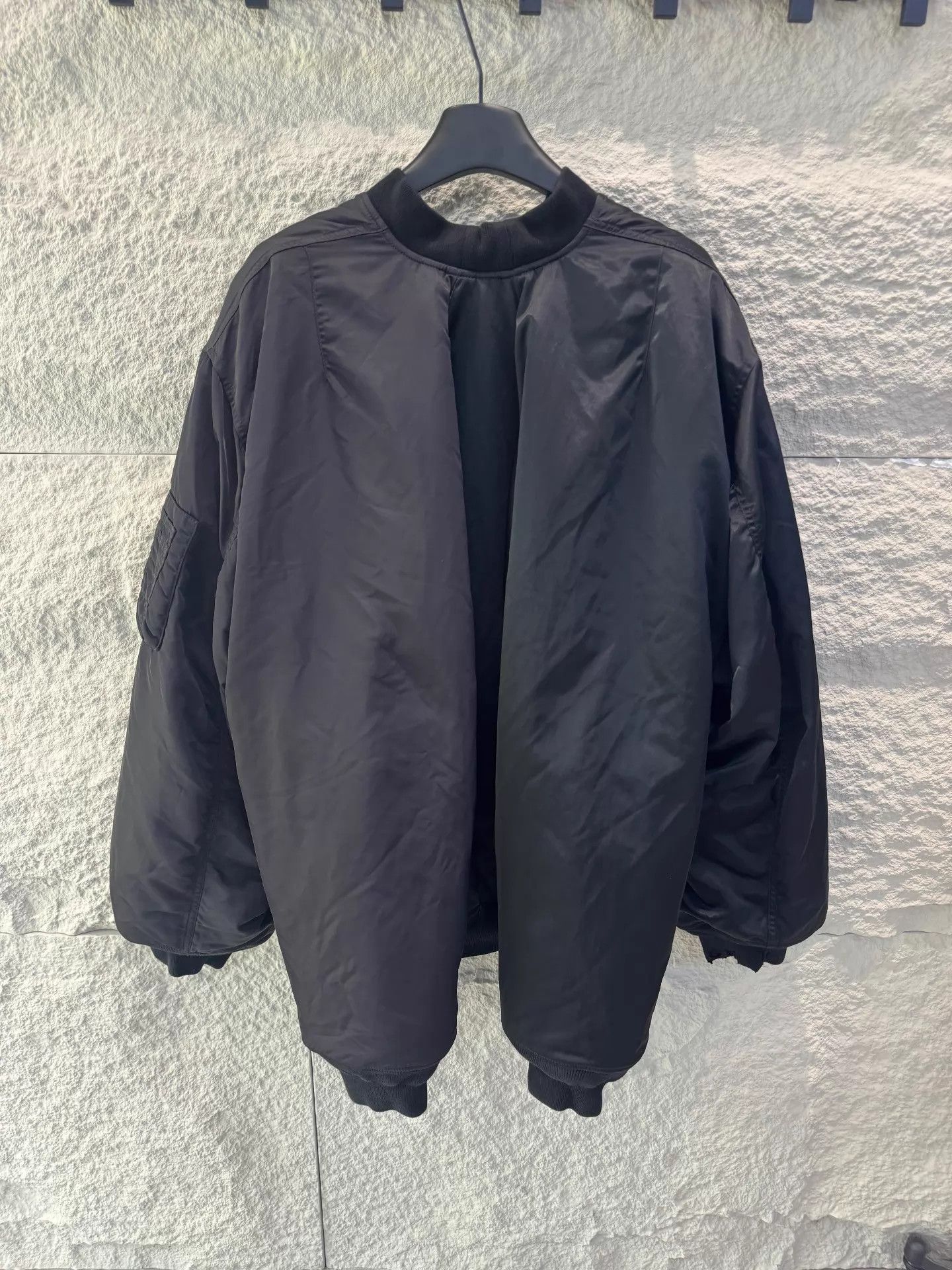 Balenciaga Balenciaga 24 Bomber Jacket Black Four-Sleeve Color Blocked Size US M / EU 48-50 / 2 - 6 Thumbnail