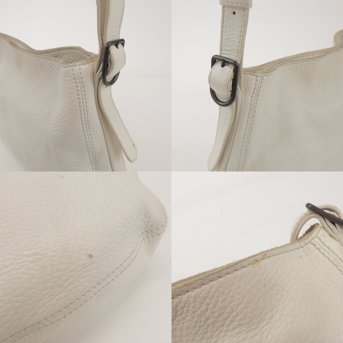 Bottega Veneta Bottega Veneta Cervo Leather Shoulder Bag White Size ONE SIZE - 6 Thumbnail