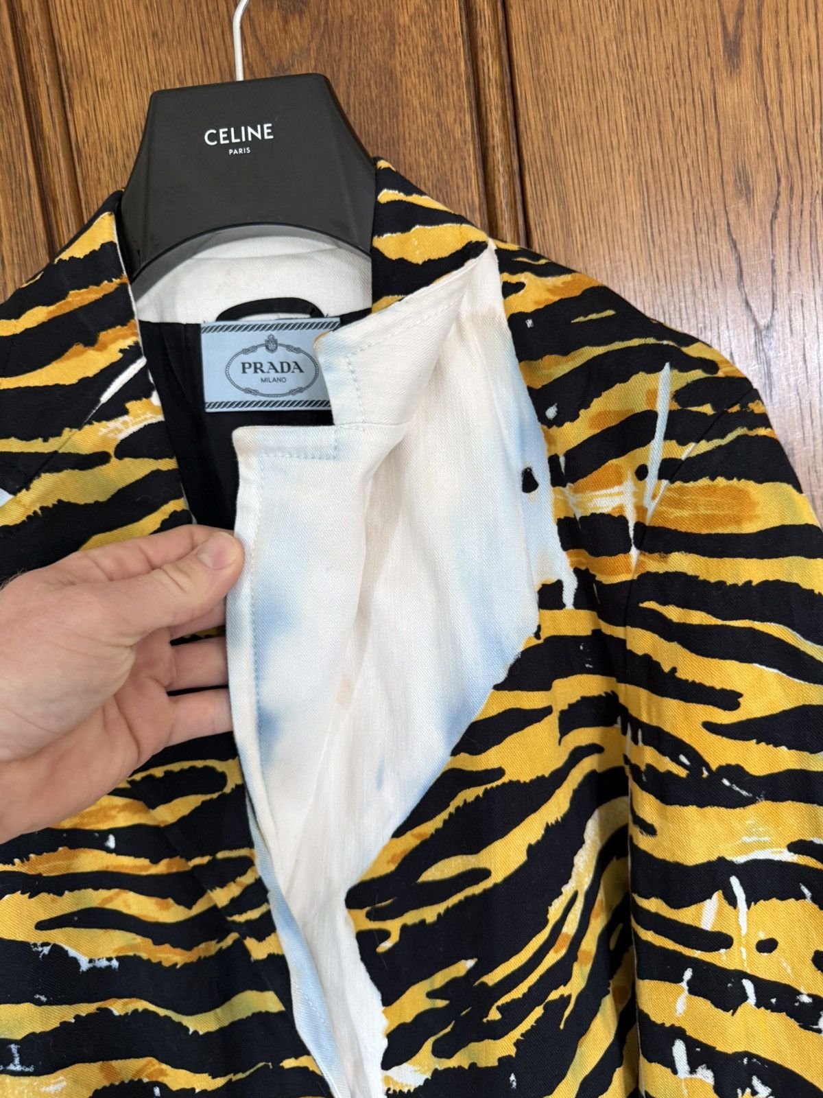Prada SS18 Prada come on in tiger coat Archive grail coat jacket Size US S / EU 44-46 / 1 - 15 Thumbnail