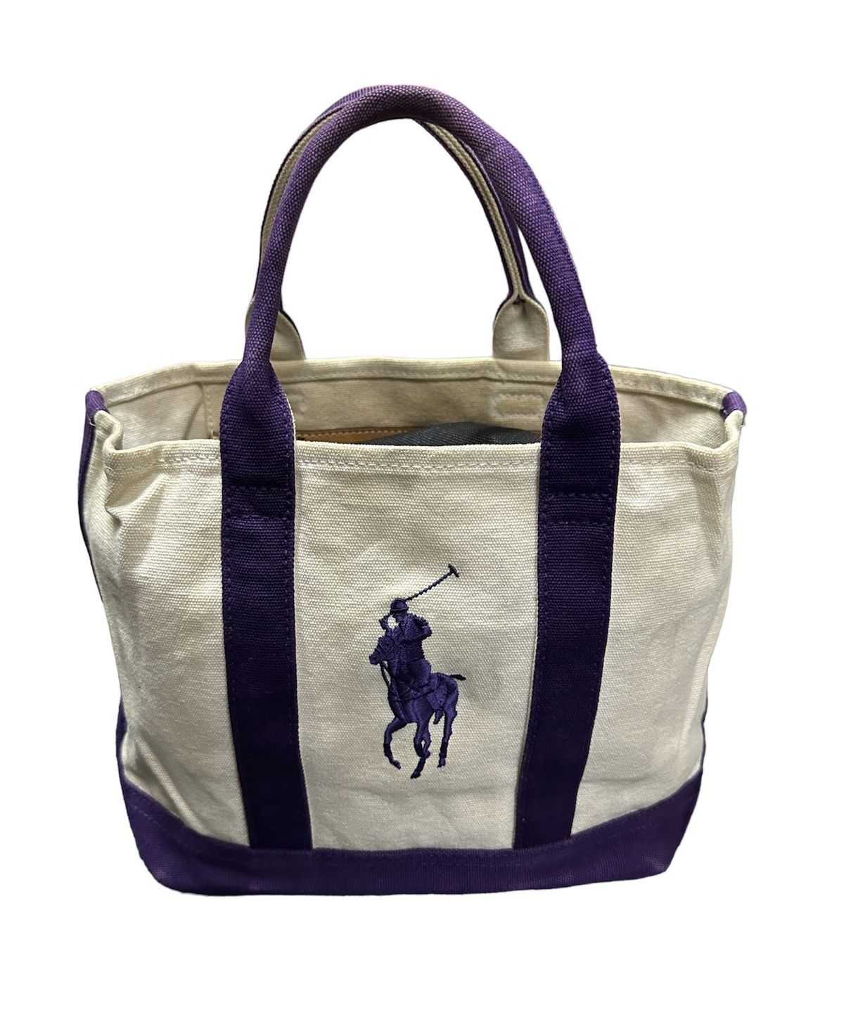 Polo Ralph Lauren Canvas Big Pony Tote Bag - OS – Jak of all Vintage