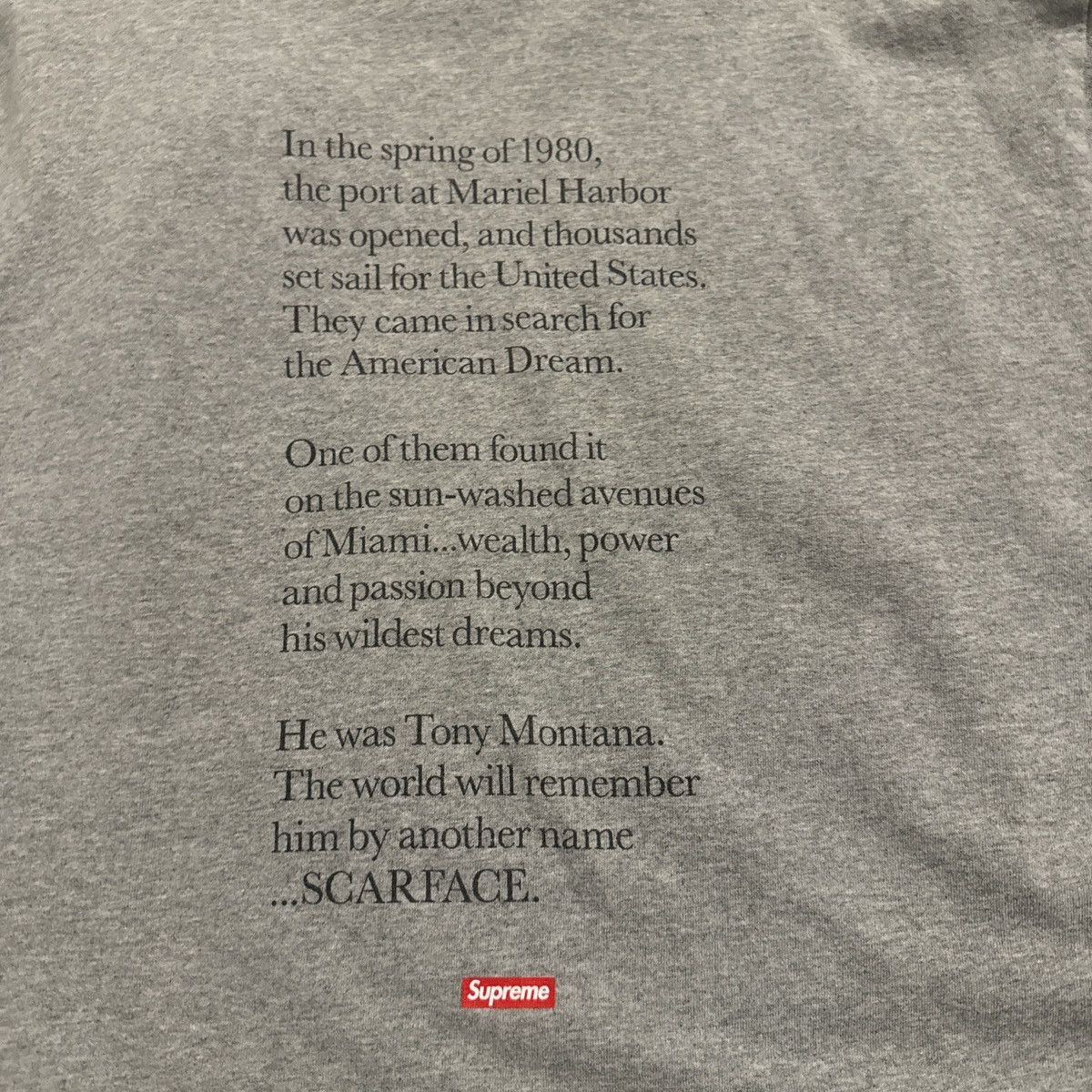 Supreme Scarface x Supreme tee Size US L / EU 52-54 / 3 - 6 Thumbnail