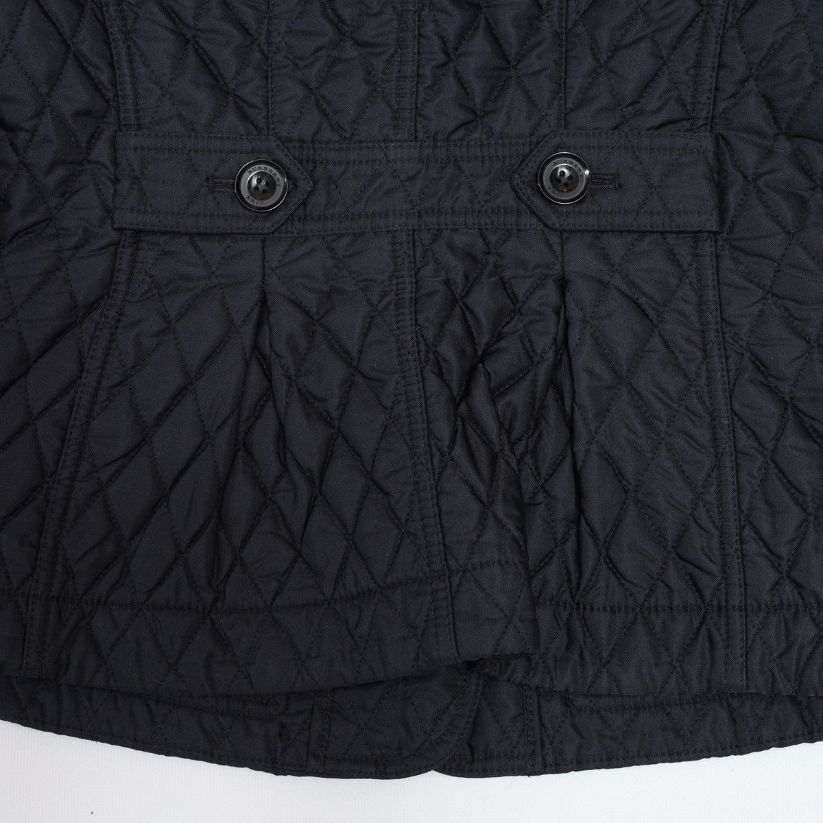 Burberry Burberry Brit Quilted Jacket With Wool Sleeve Navy Size S / US 4 / IT 40 - 14 Thumbnail