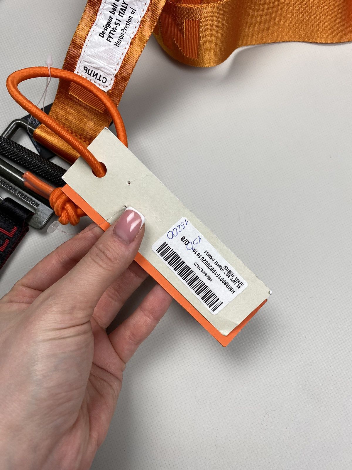 Heron Preston BNWT! Heron Preston KK Tape Magnetic Belt One Size Orange Size ONE SIZE - 4 Thumbnail