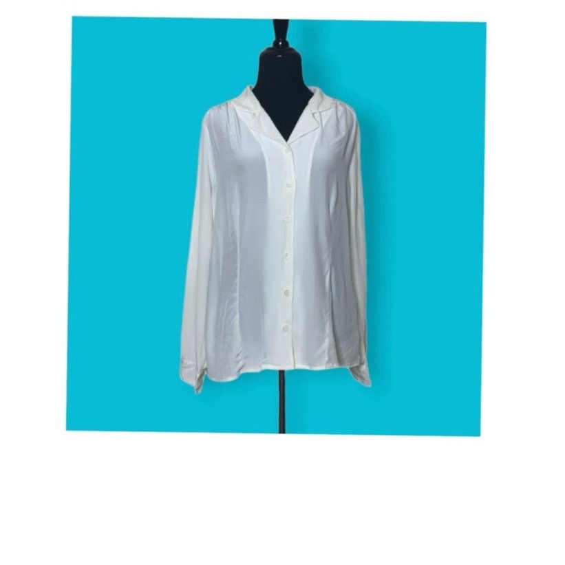 Pendleton Pendleton cream silk long sleeves button shirt size 14 Size XL / US 12-14 / IT 48-50 - 6 Thumbnail
