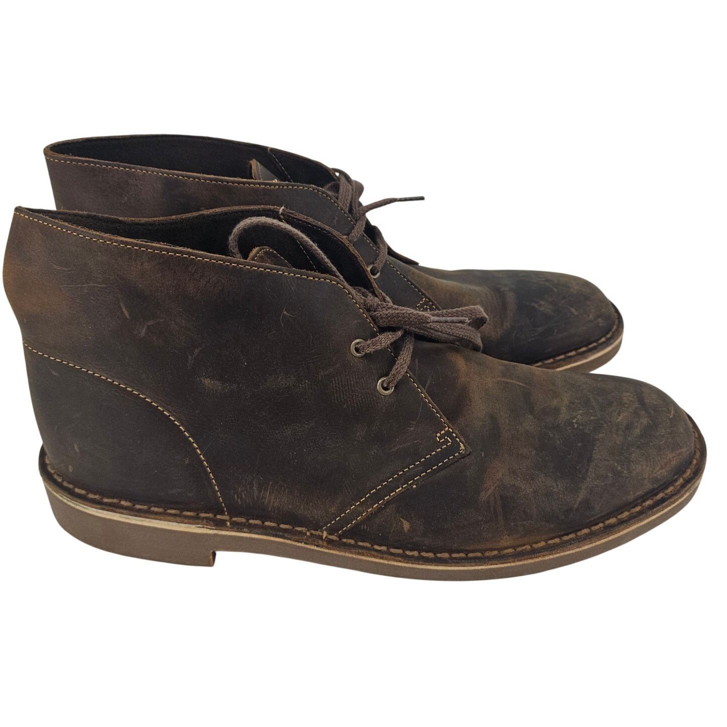 Clarks Clarks Mens Bushacre 2 Chukka Boot Brown Beeswax 11 Size US 11 / EU 44 - 1 Thumbnail