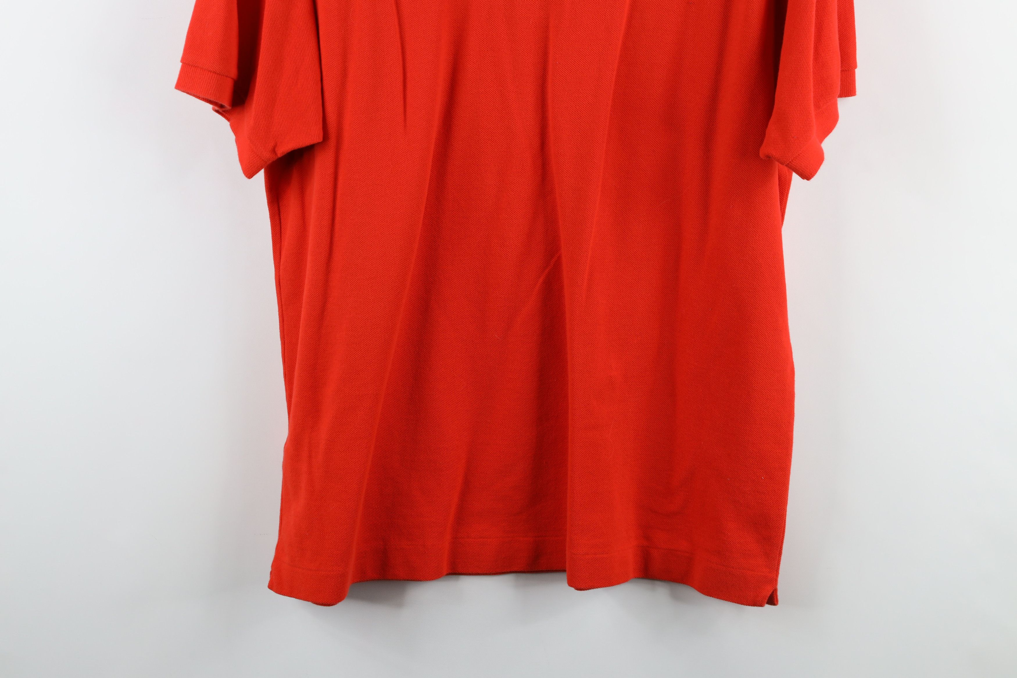 Lacoste Vintage Lacoste Croc Logo Collared Golf Polo Shirt Orange Size US XL / EU 56 / 4 - 9 Thumbnail