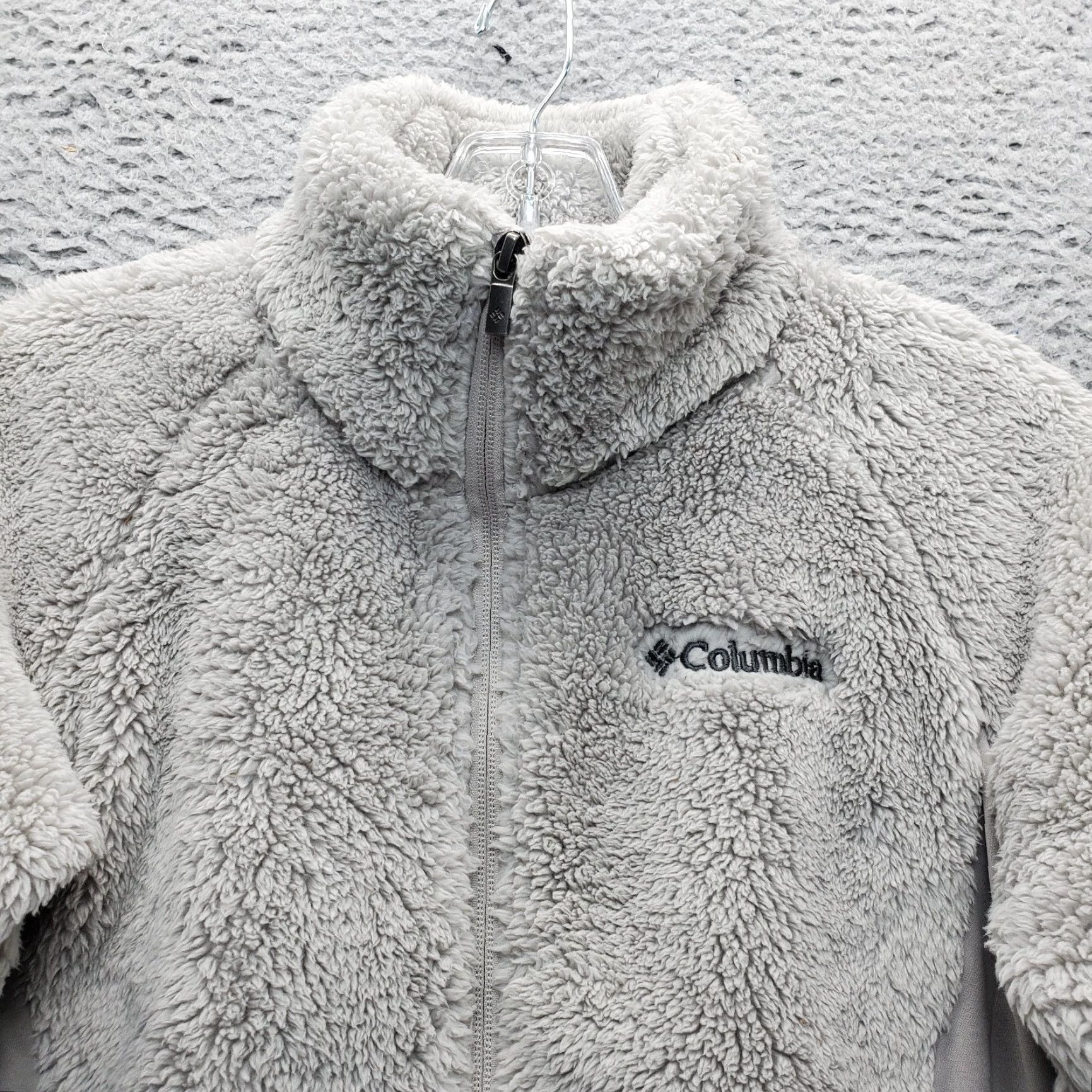 Logo 7 Columbia Teddy Fleece Jacket Womens XS Gray Full Zip Embroidered Logo Outdooroutdoor? Size XS / US 0-2 / IT 36-38 - 8 Thumbnail