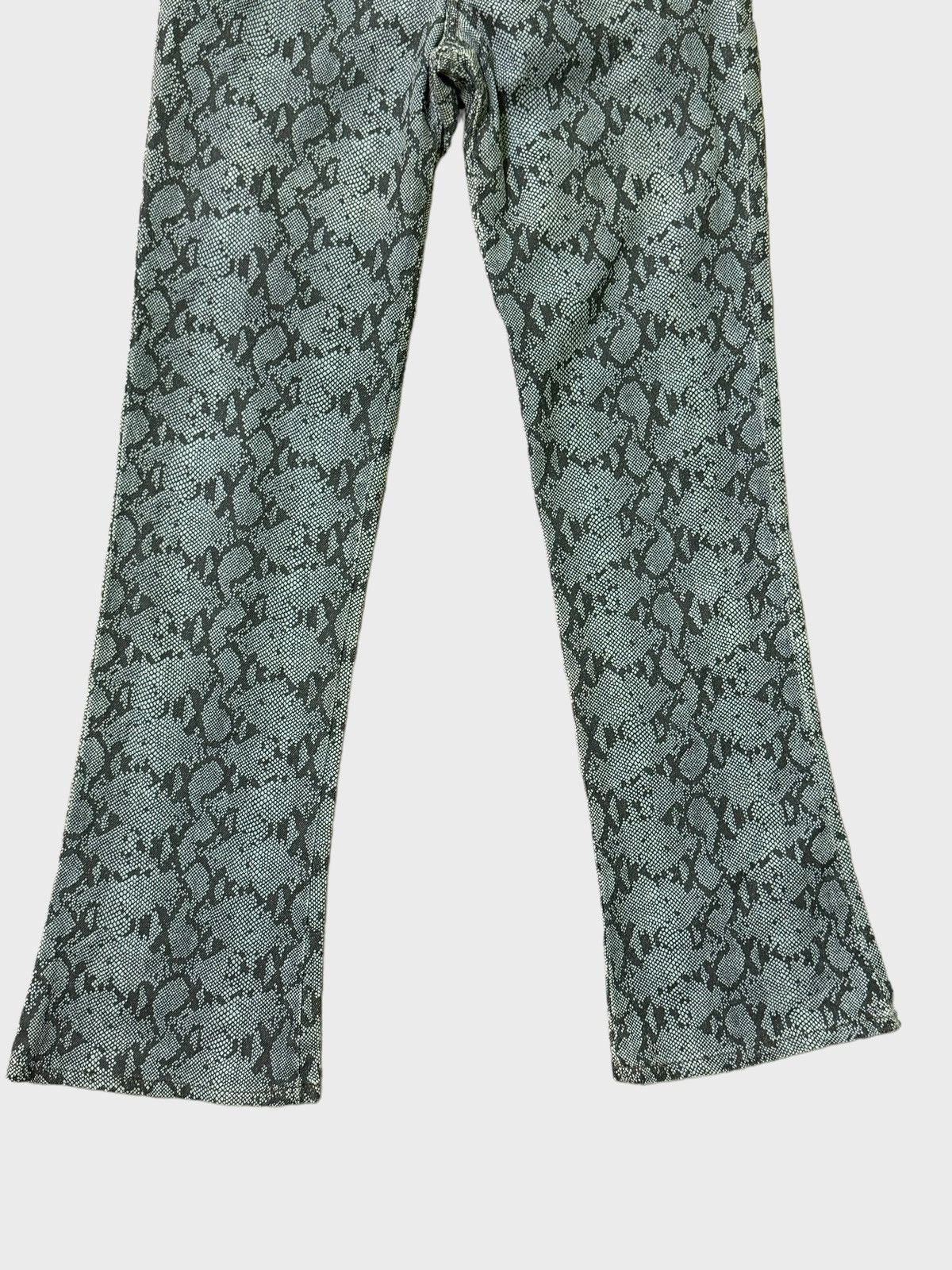 Hysteric Glamour × Japanese Brand × Vintage Something Python Snake Washed Overprint Jeans Size 24" / US 00 / IT 34 - 6 Thumbnail