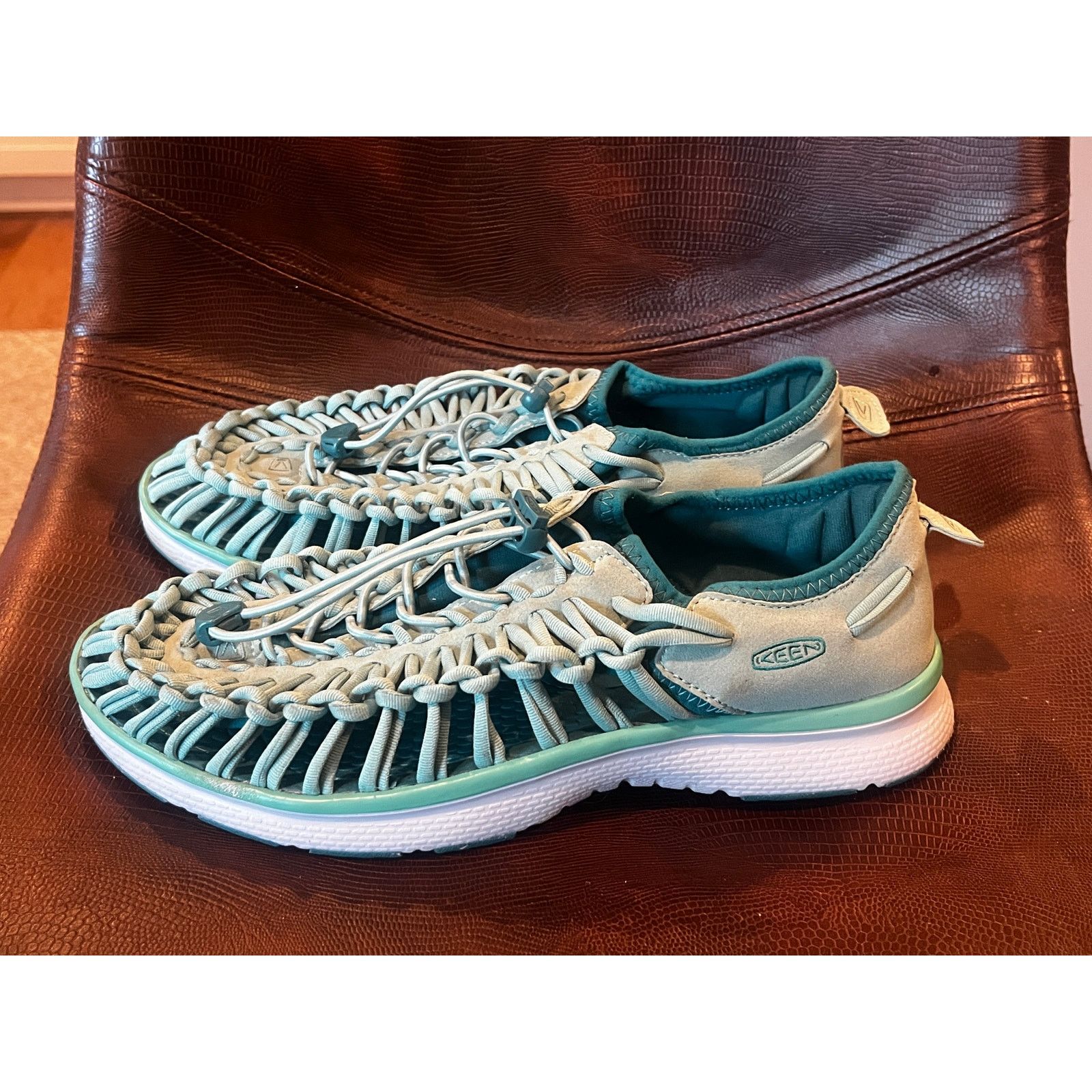 KEEN KEEN Uneek O2 Corded Stretch Sport Sandals Green Women's 10 Size US 10 / IT 40 - 6 Thumbnail
