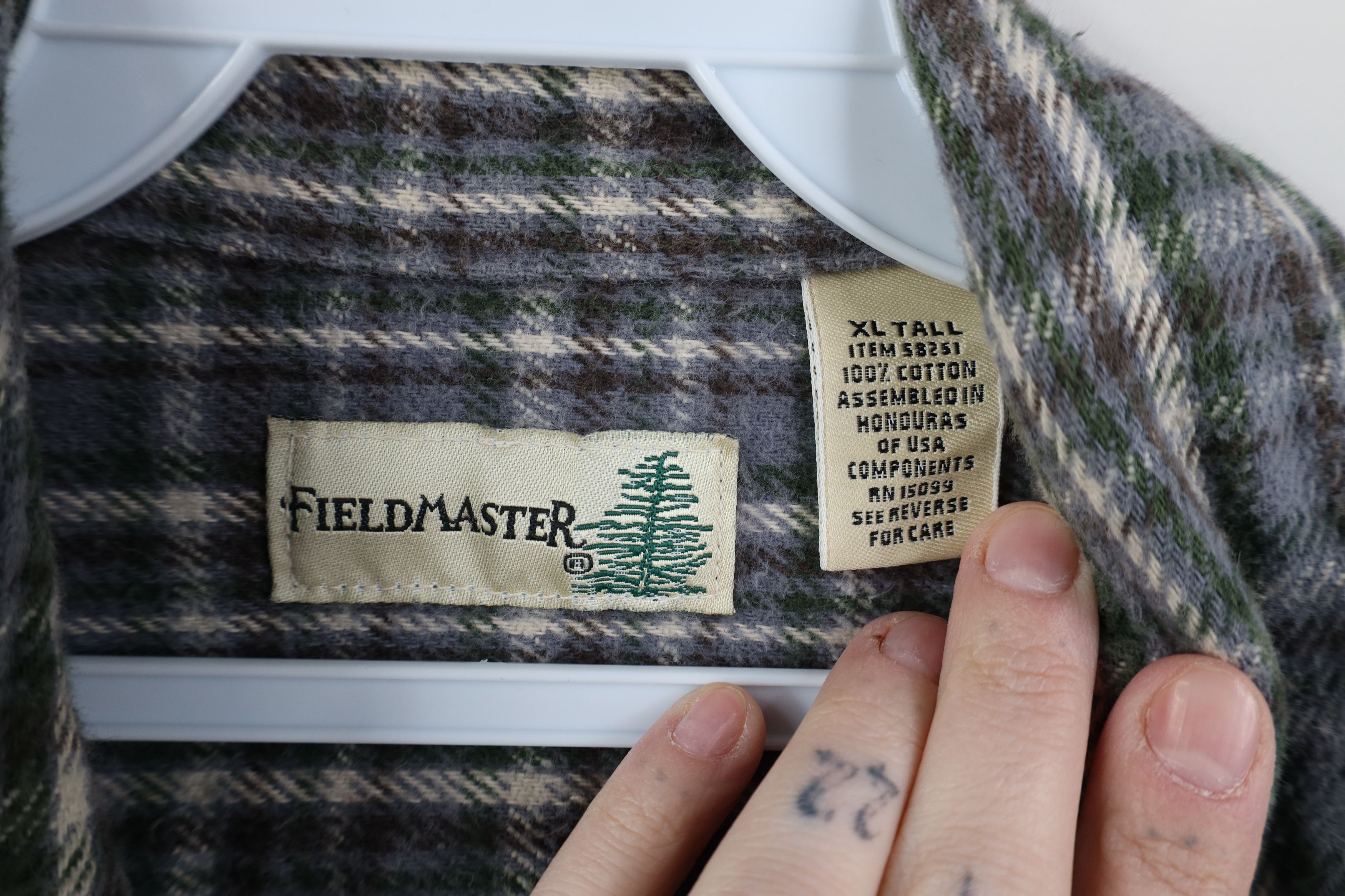 Vintage Vintage 90s Streetwear Heavyweight Button Shirt Plaid Size US XL / EU 56 / 4 - 4 Thumbnail
