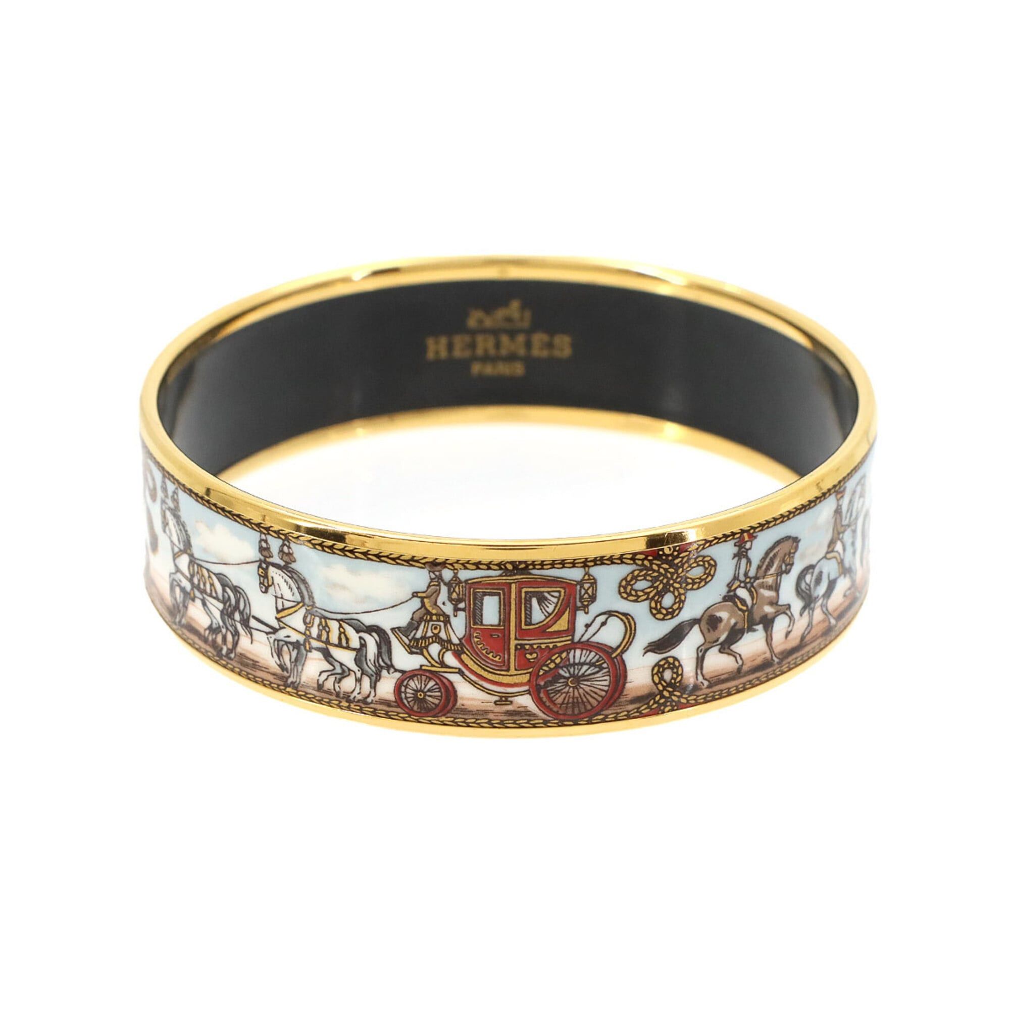 Hermes Hermes Email GM Bangle Bracelet Multicolor Gold Size ONE SIZE - 1 Thumbnail