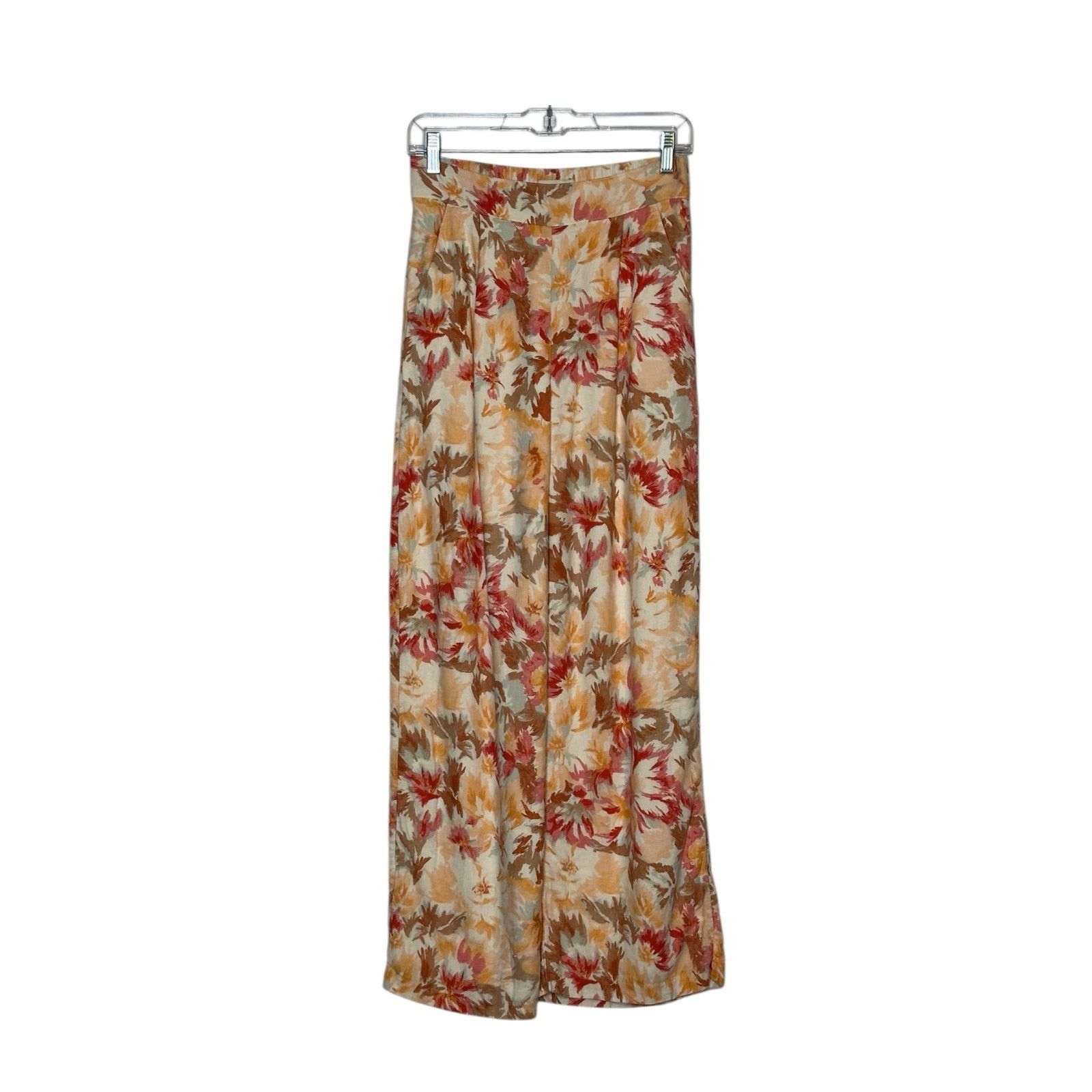 Abercrombie & Fitch Abercrombie & Fitch yellow red floral pleated pants size S Size 30" / US 8 / IT 44 - 1 Thumbnail
